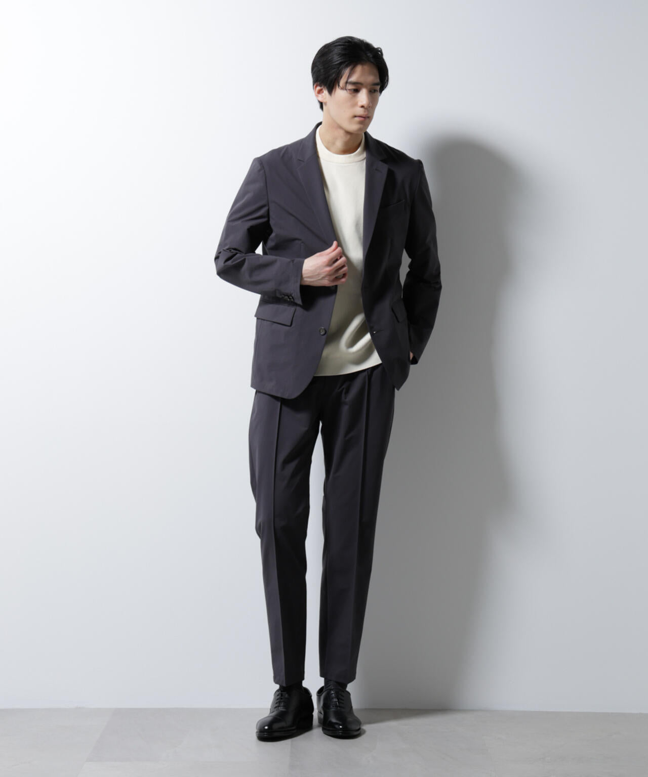 「N TROUSERS BASIC」ダントツオチール防汚テックストレッチパンツ(セットアップ可)