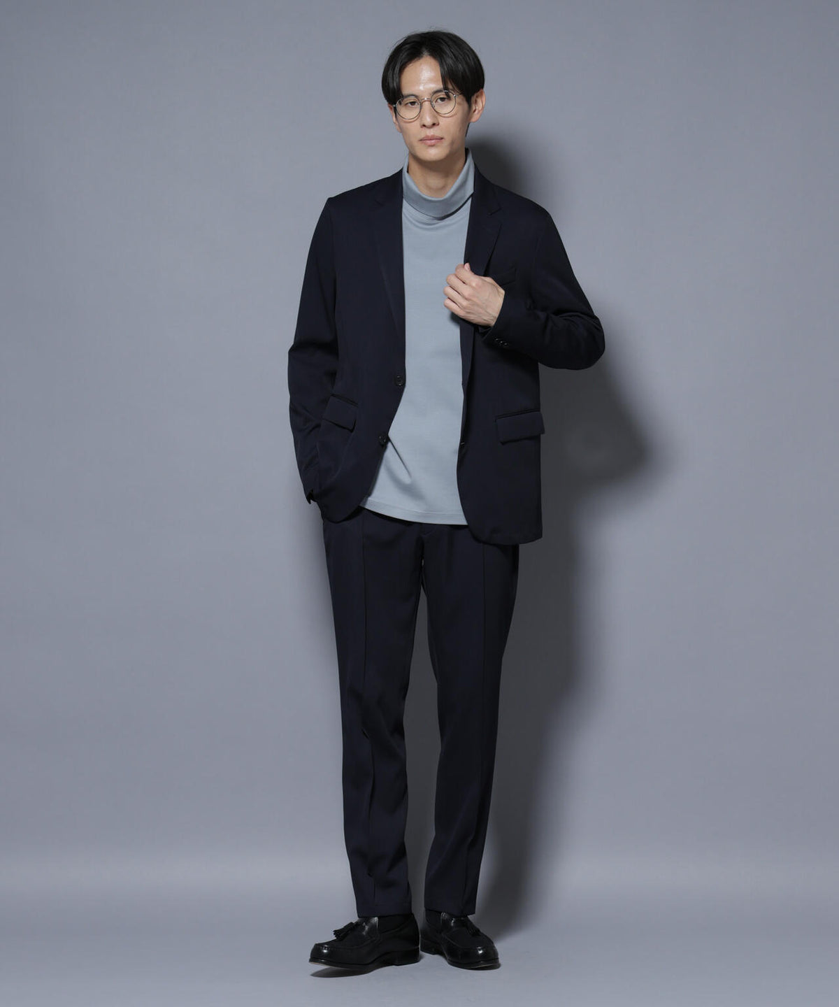 「N JACKET BASIC」シャドーストライプジャケット(セットアップ可)