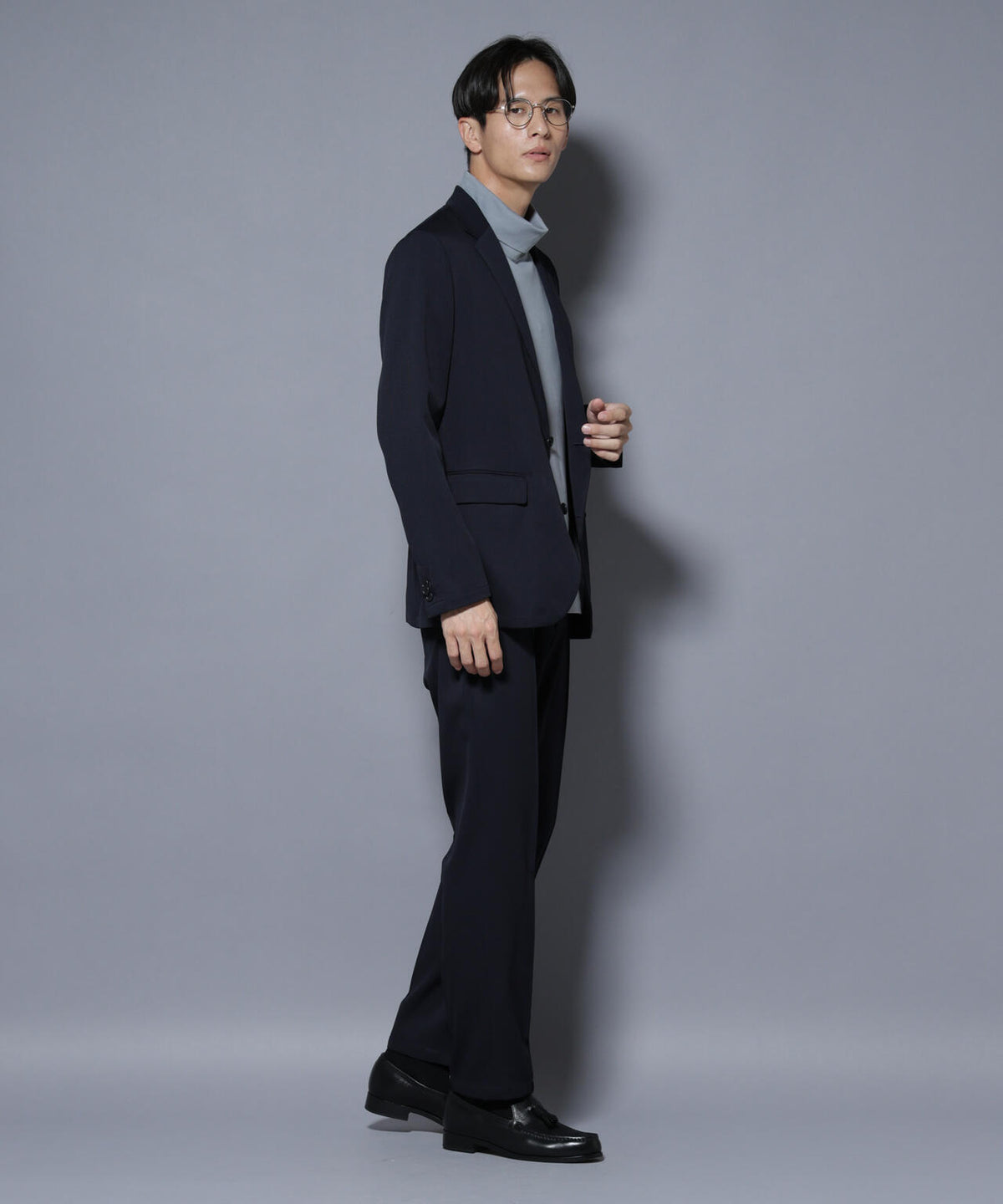 「N JACKET BASIC」シャドーストライプジャケット(セットアップ可)