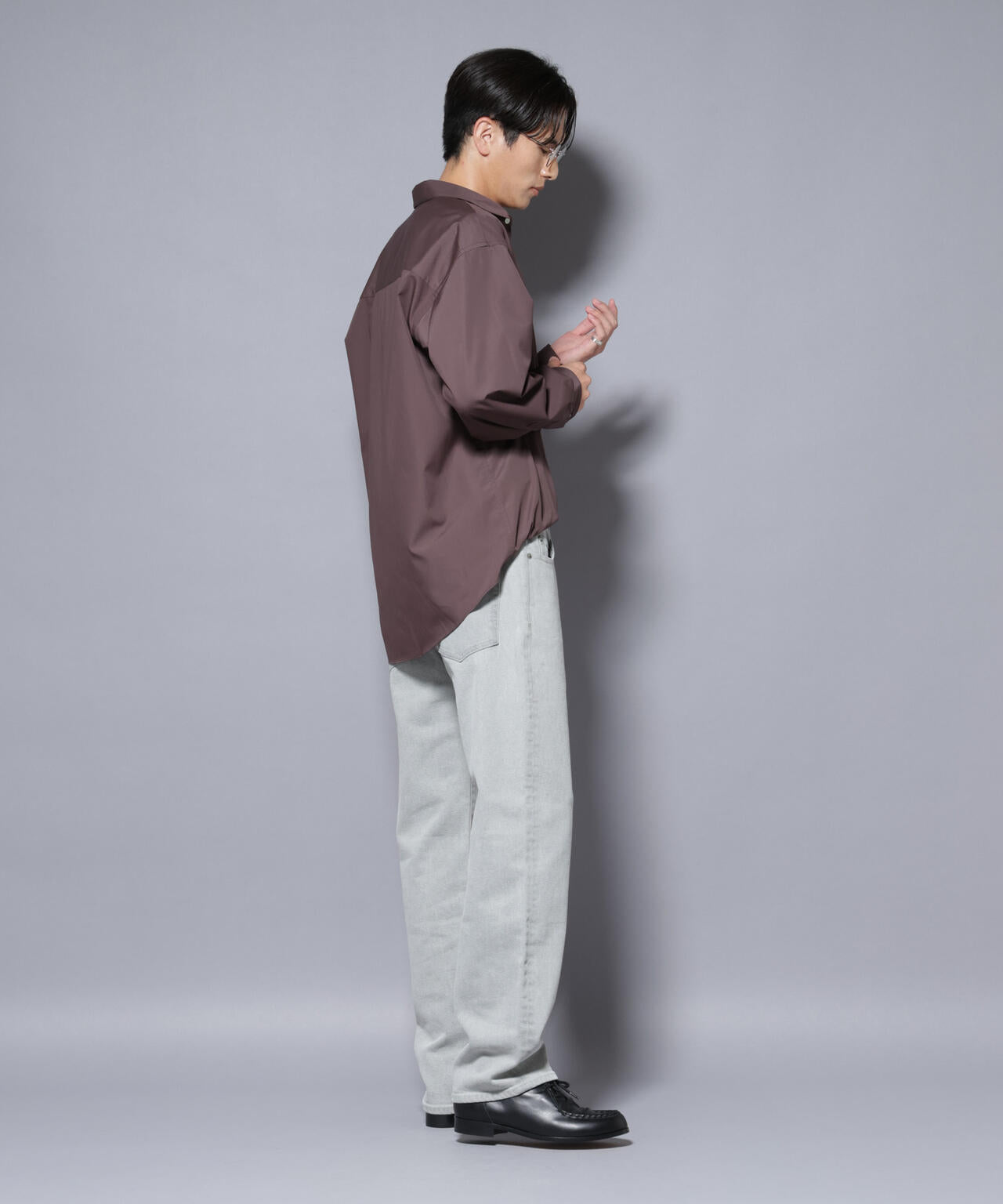 「大人のワイドシャツ」レギュラーカラー 長袖