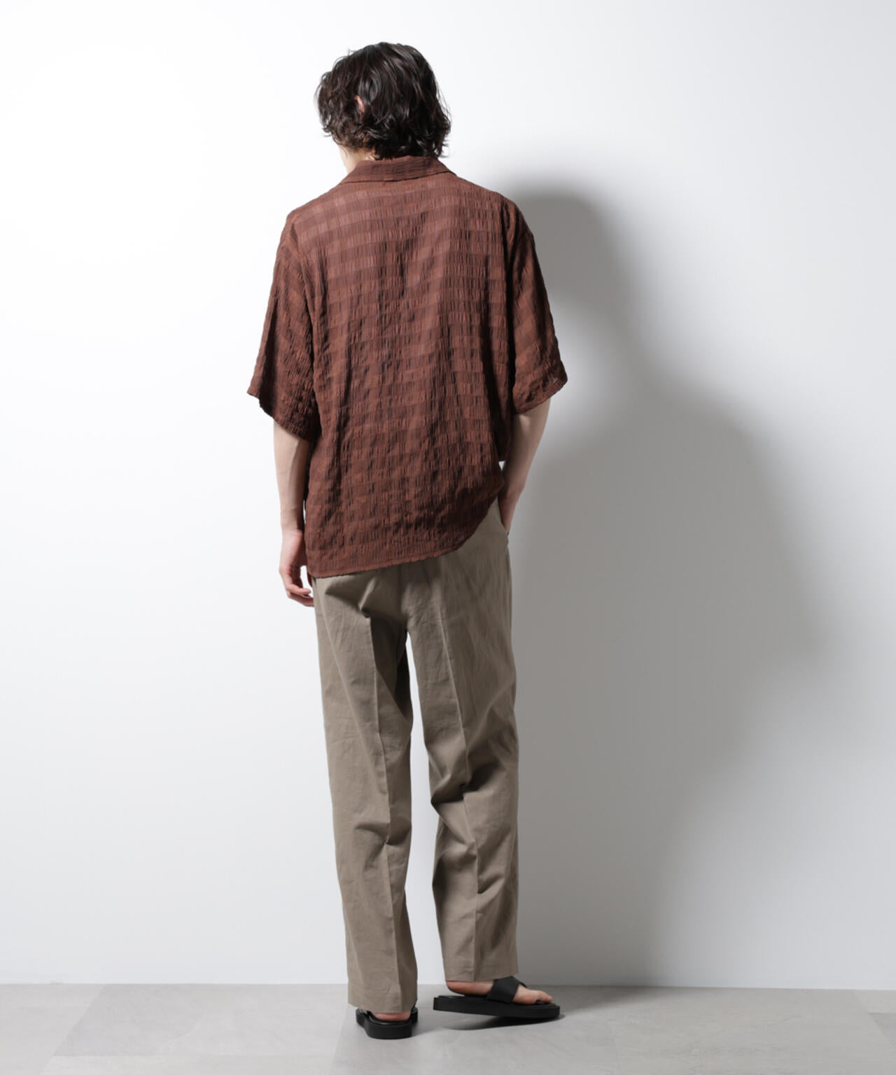 シースルーチェックシャツ
