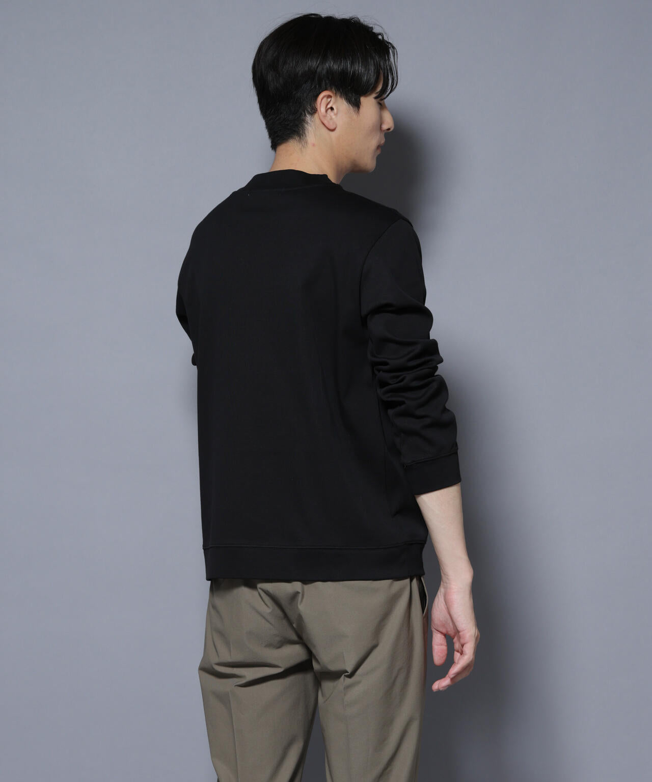 「FORMAL JERSEY」モックネックカットソー長袖