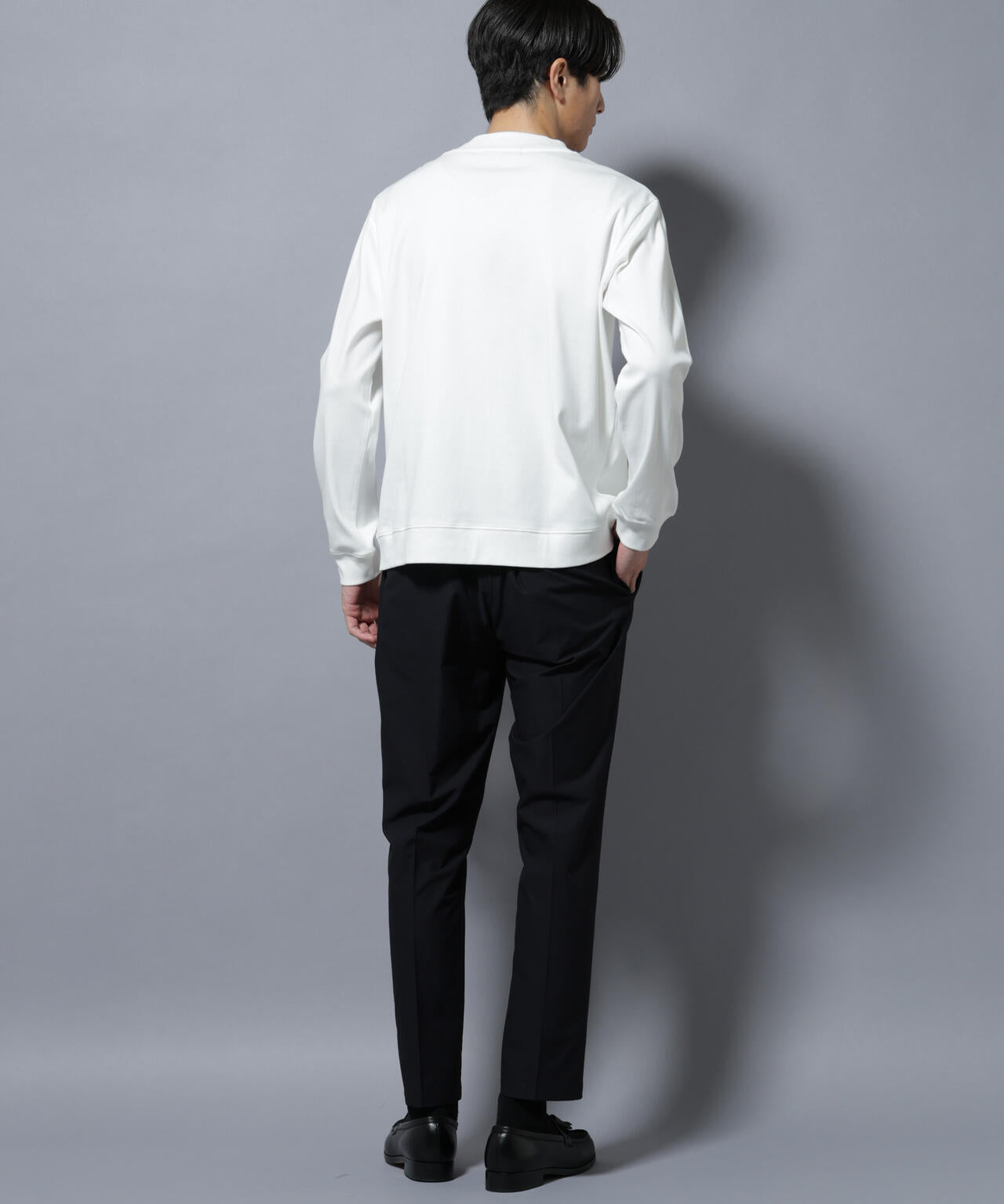 「FORMAL JERSEY」モックネックカットソー長袖