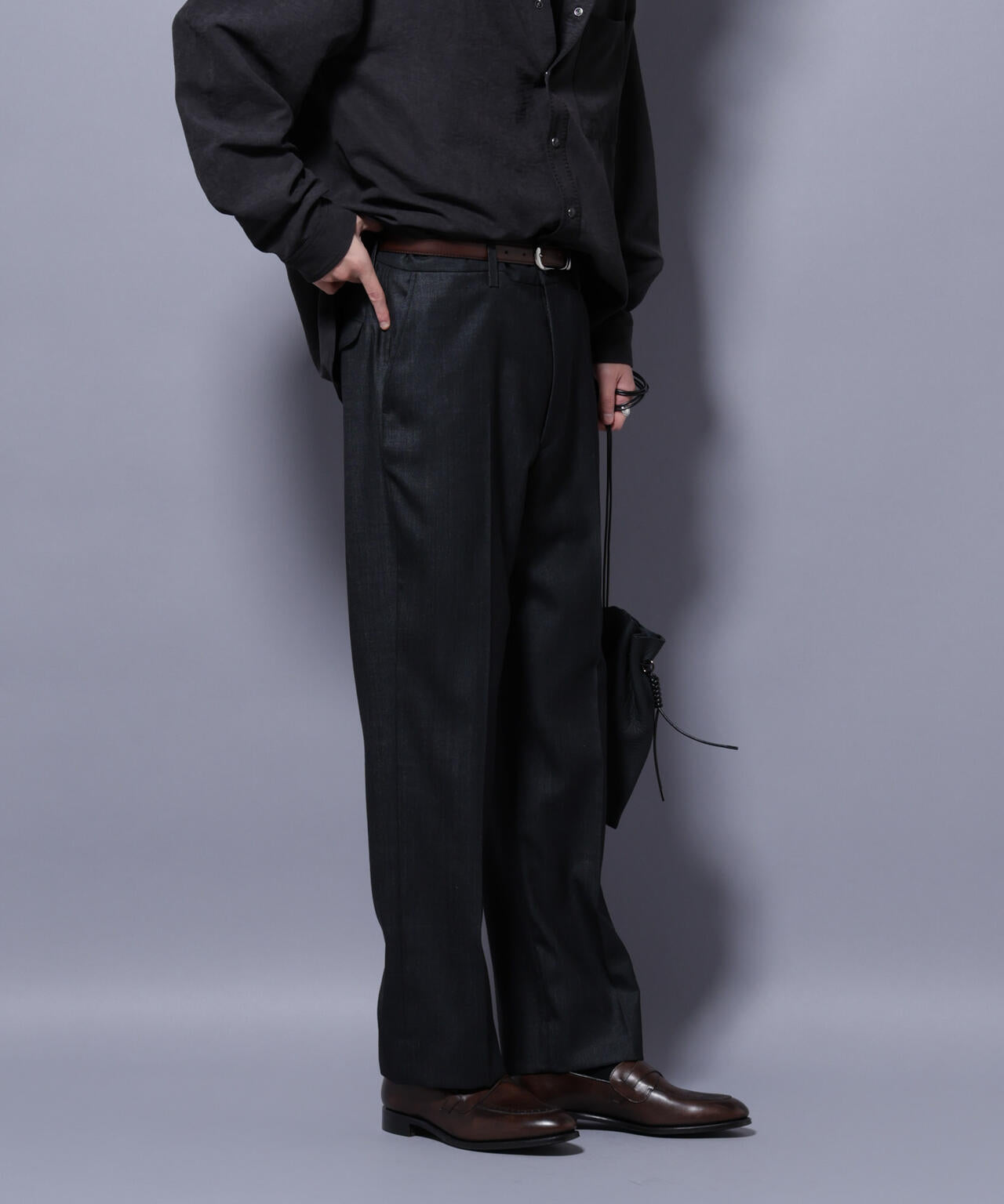 「N TROUSERS PREMIUM」ウールデニムストレートパンツ/STRETCH(セットアップ可)