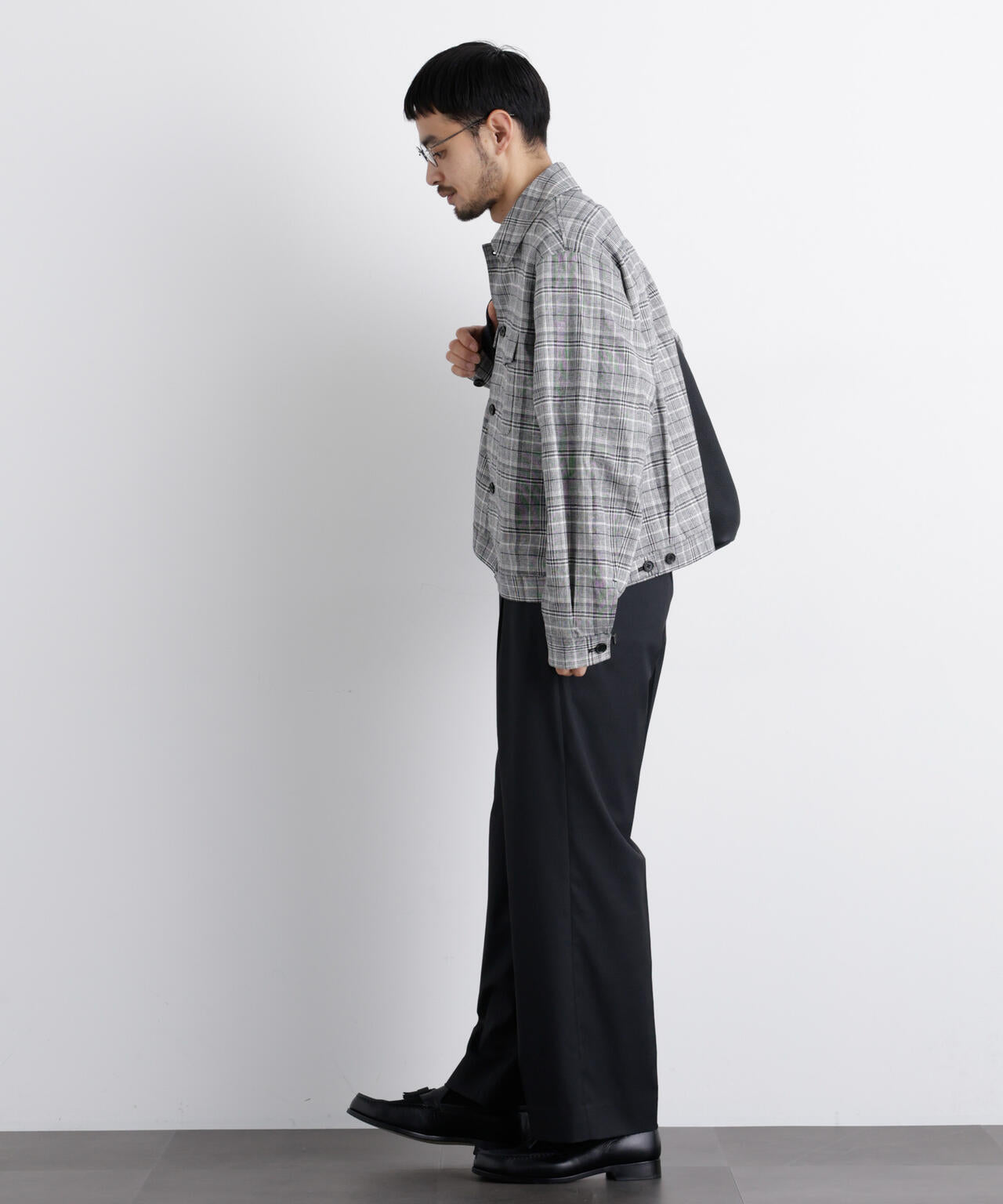 「FRENCH LINEN」リネンコットンシャツブルゾン