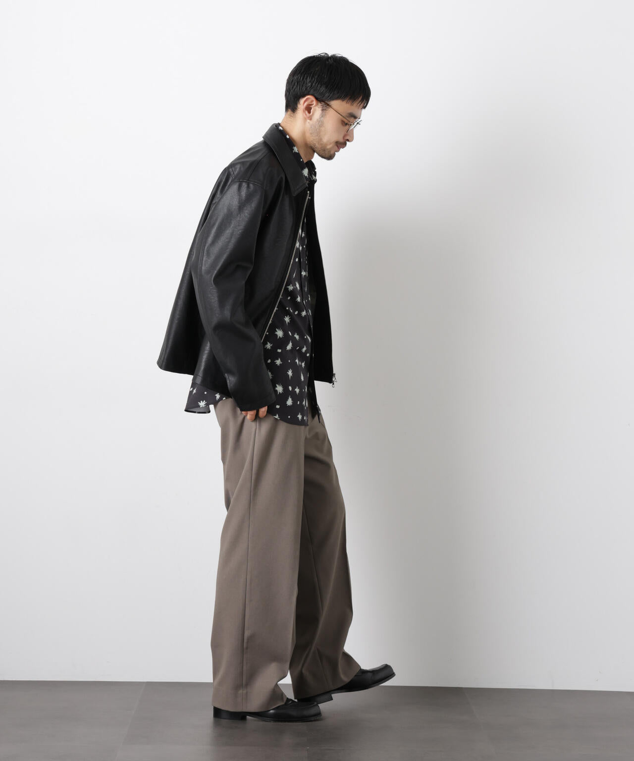 フェイクレザー｢WARP PRINT｣ライニング