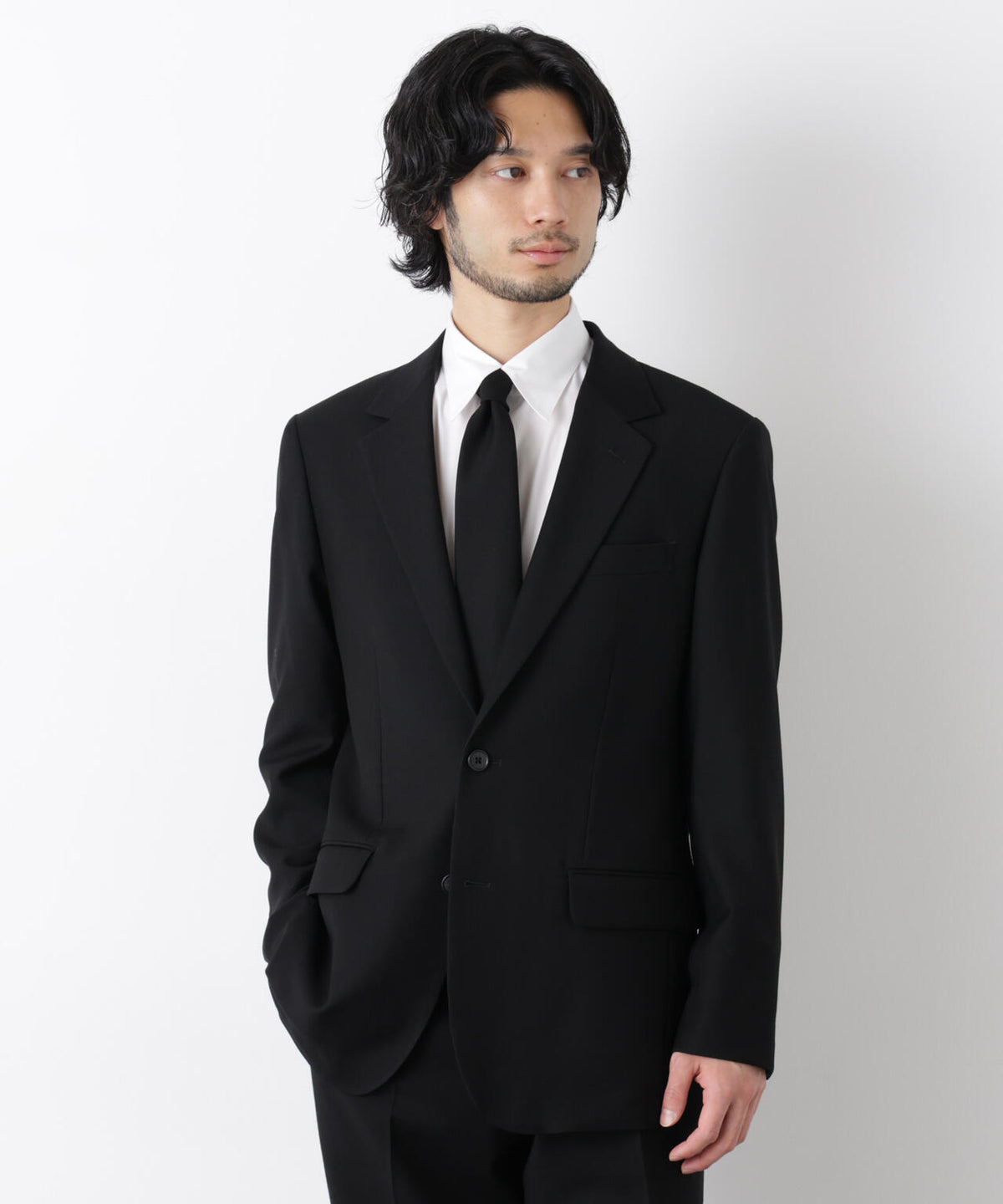 ｢Damerino Formal｣ ブラックフォーマルオールシーズンジャケット(セットアップ可)