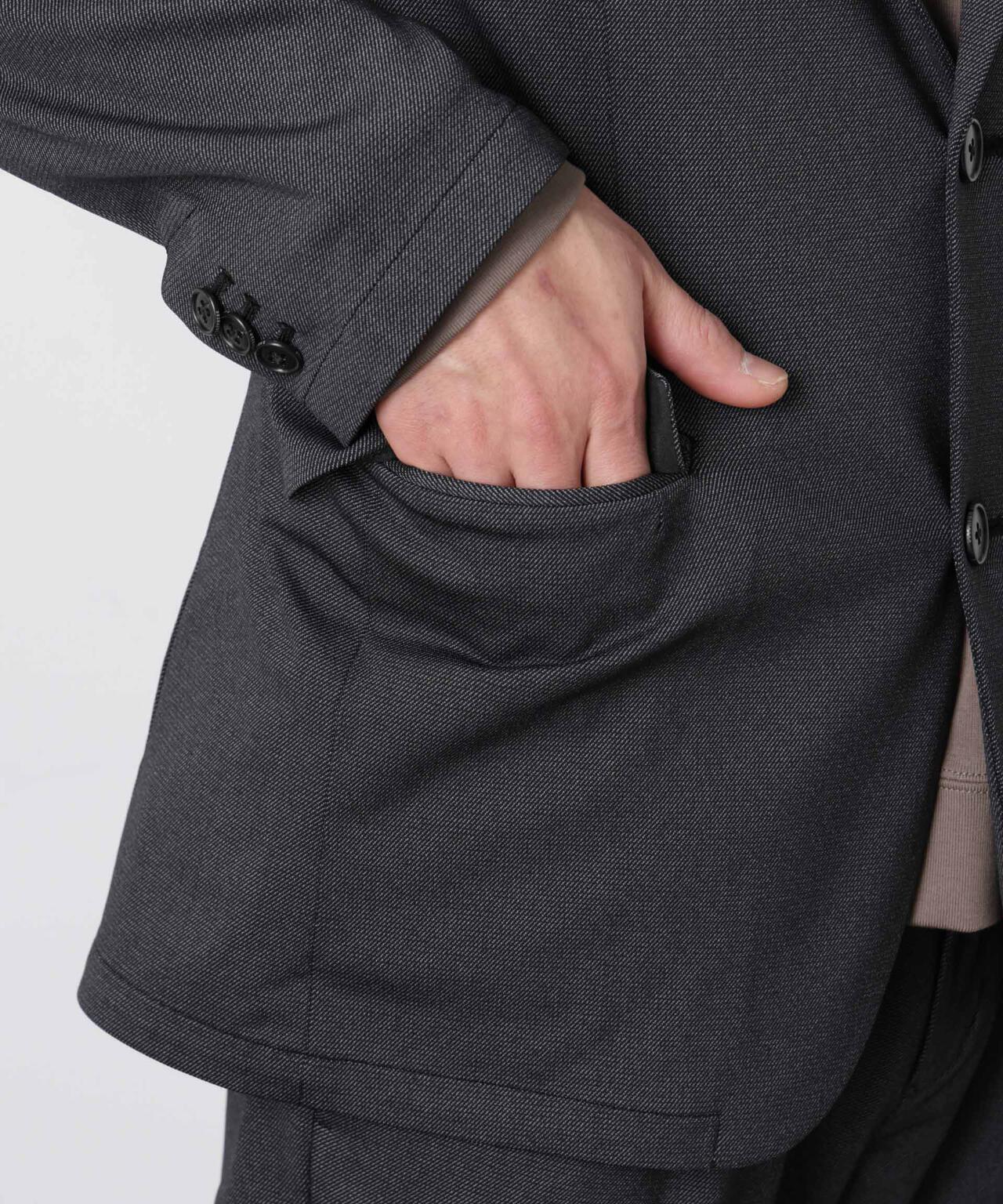 【大人気セットアップ】｢Damerino｣ 軽量ジャージーデニムライクストレッチセットアップ