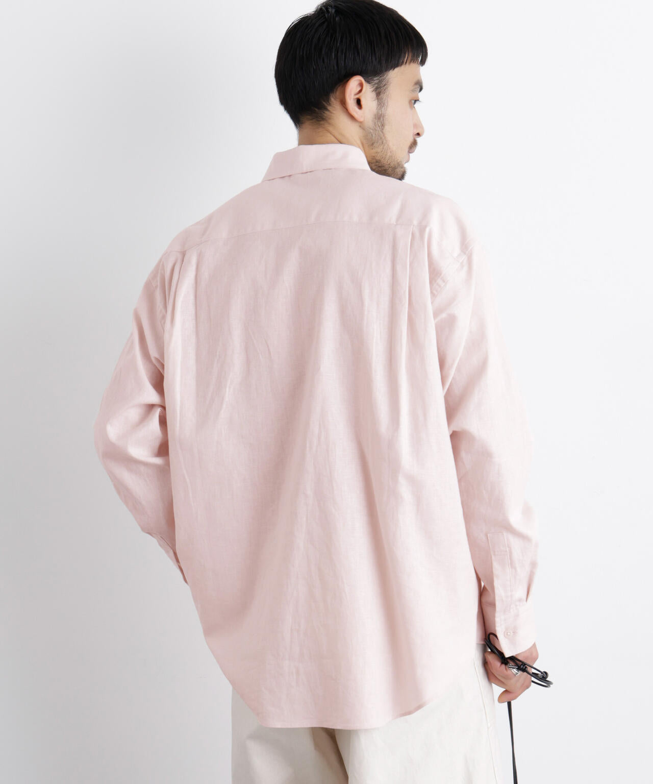 「FRENCH LINEN」リネンコットンレギュラーシャツ