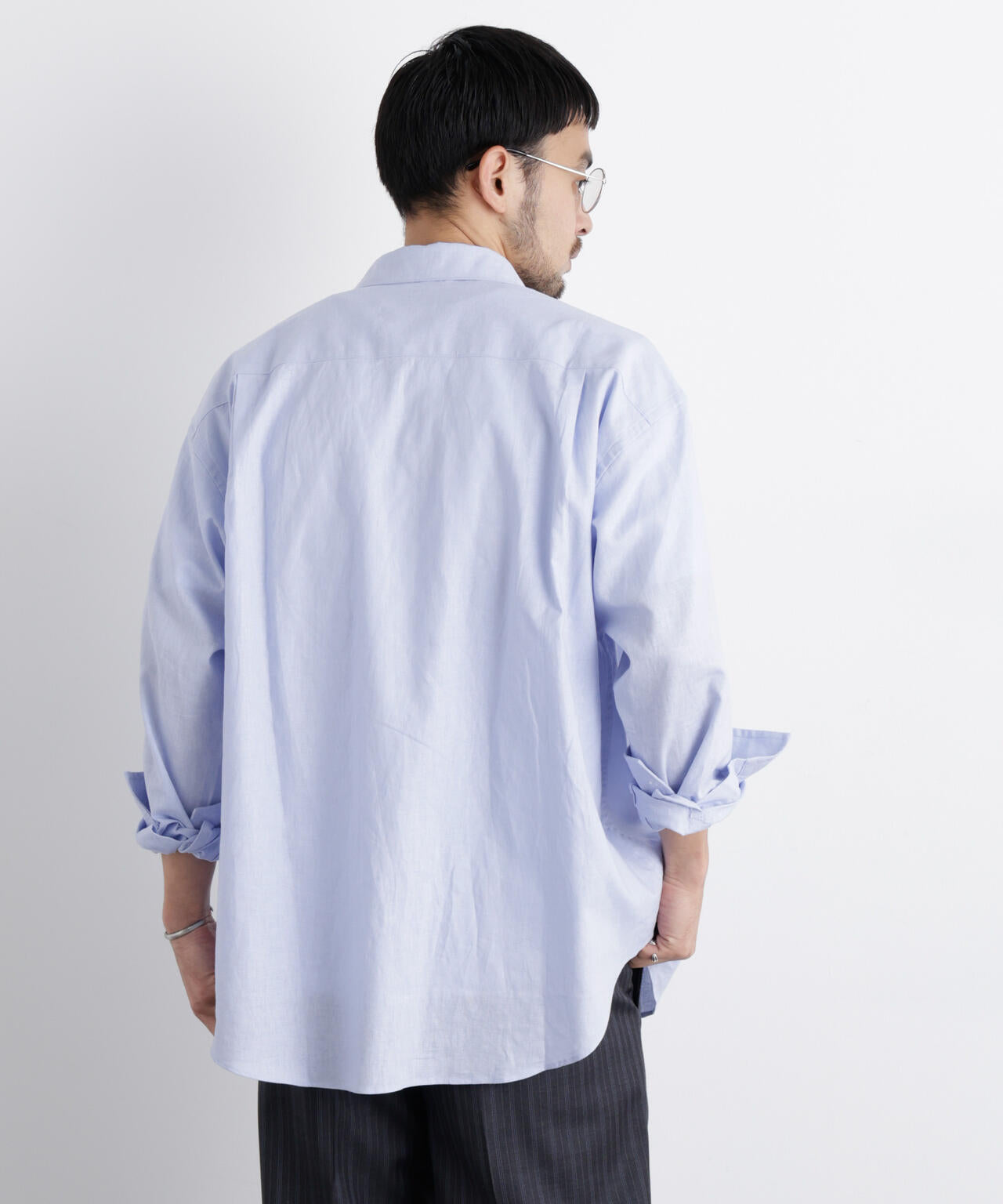 「FRENCH LINEN」リネンコットンレギュラーシャツ