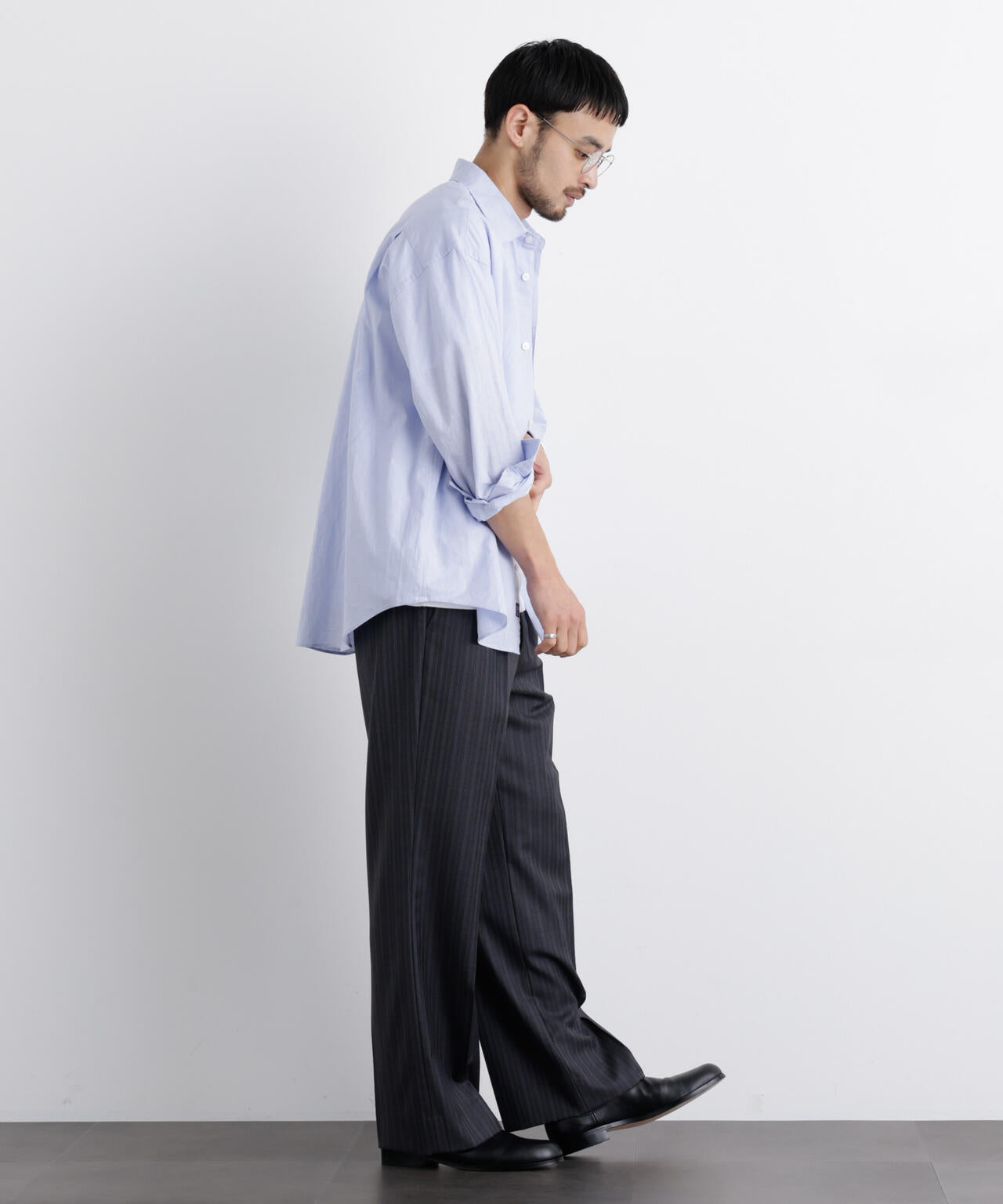 「FRENCH LINEN」リネンコットンレギュラーシャツ