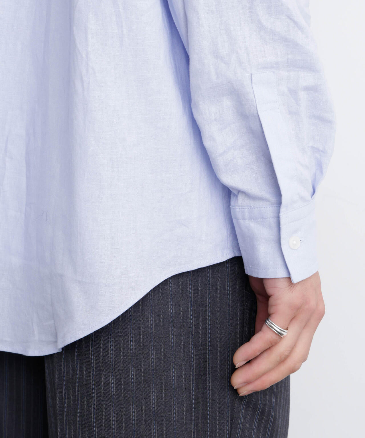 「FRENCH LINEN」リネンコットンレギュラーシャツ
