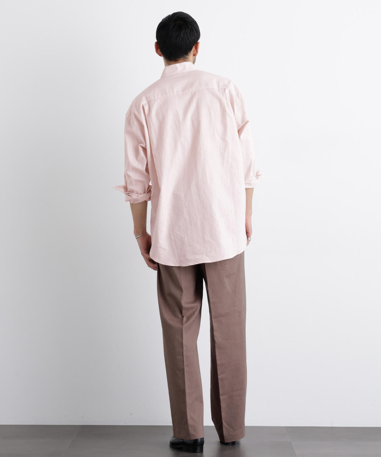 「FRENCH LINEN」リネンコットンスタンドシャツ