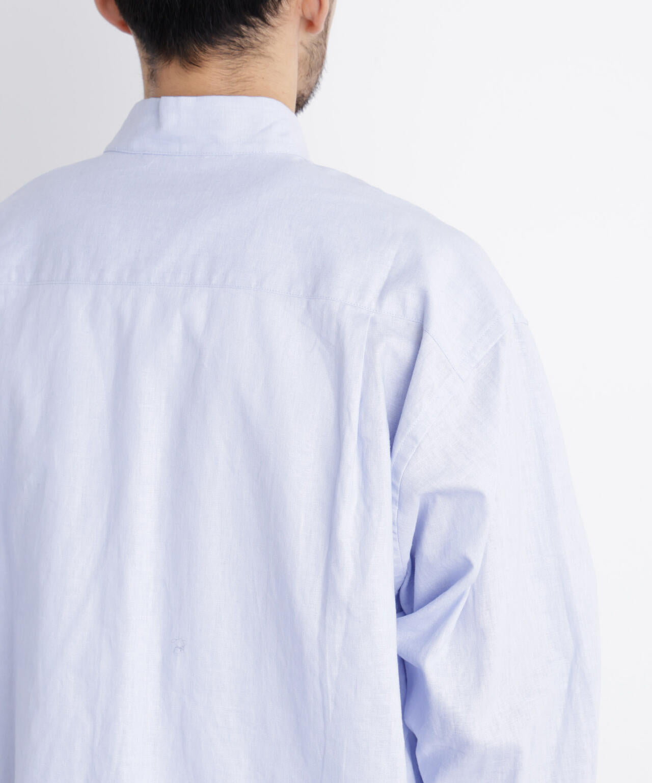 「FRENCH LINEN」リネンコットンスタンドシャツ