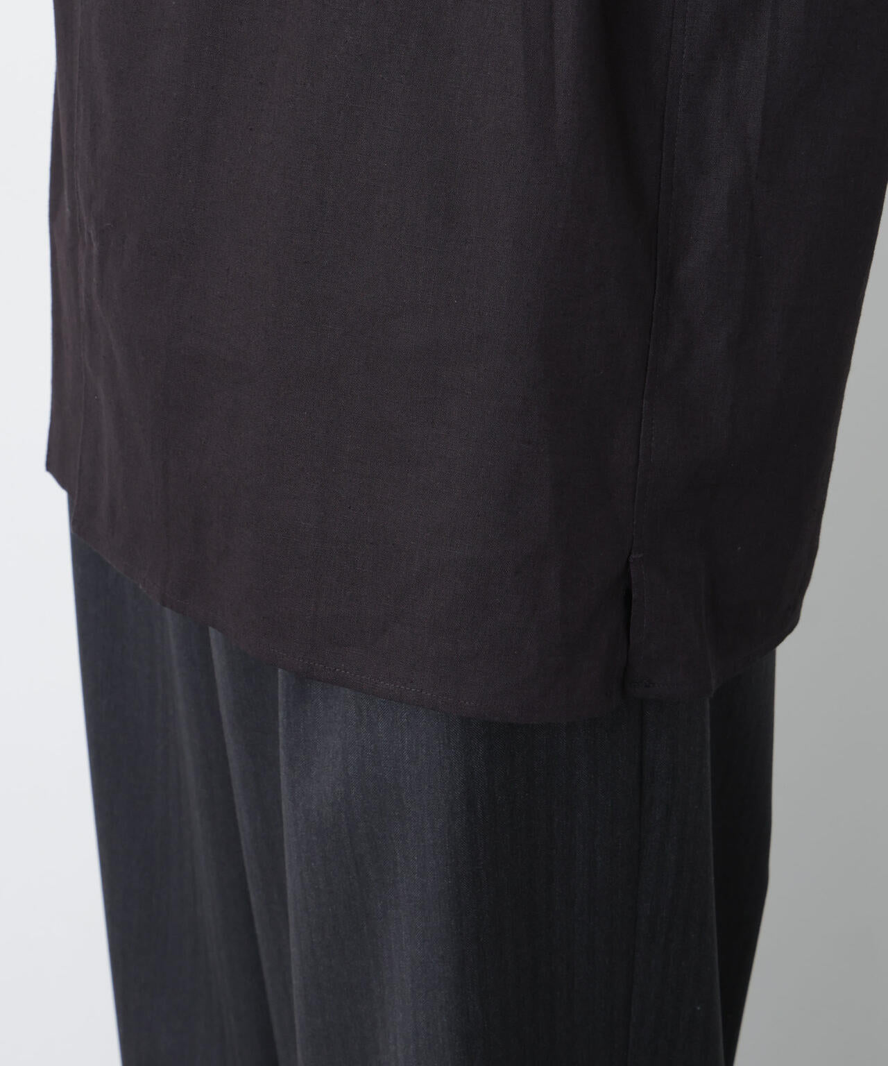 ｢FRENCH LINEN｣ フライフロント半袖シャツ