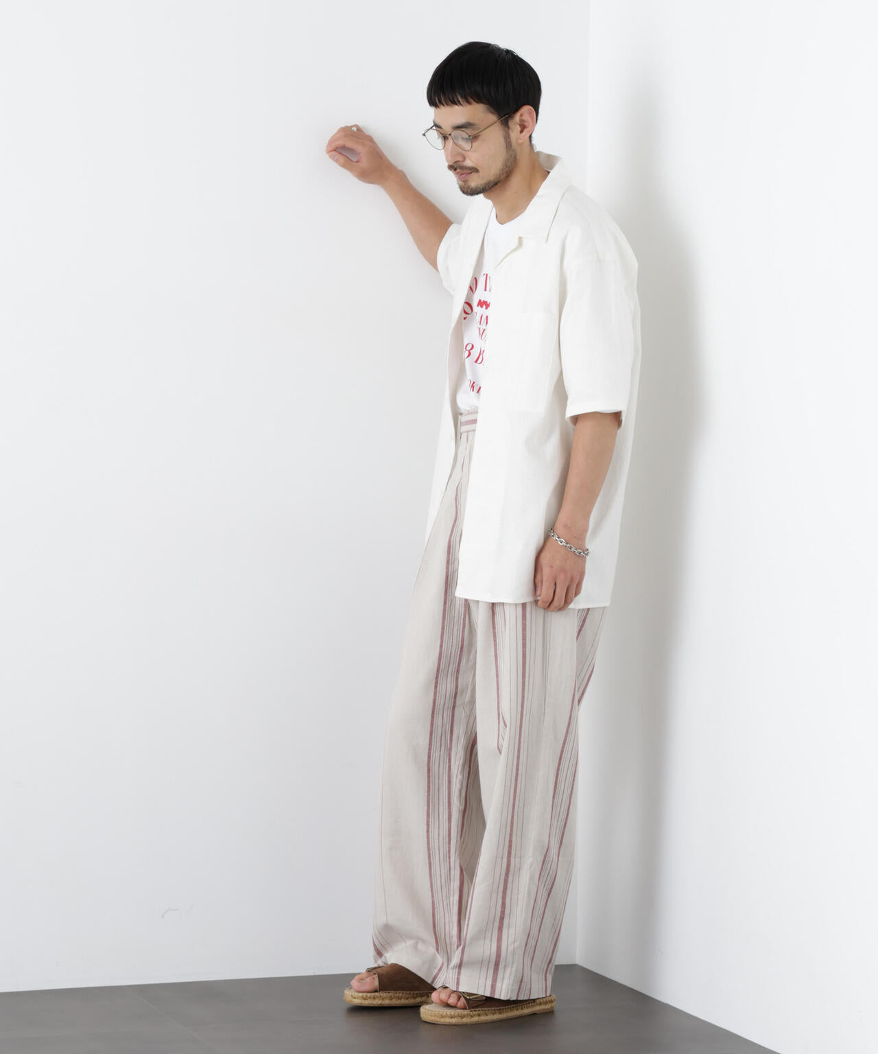 ｢FRENCH LINEN｣ フライフロント半袖シャツ