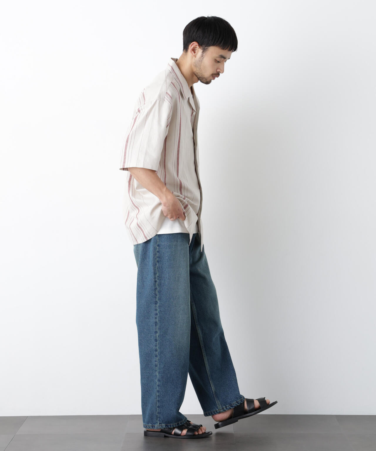｢FRENCH LINEN｣ フライフロント半袖シャツ