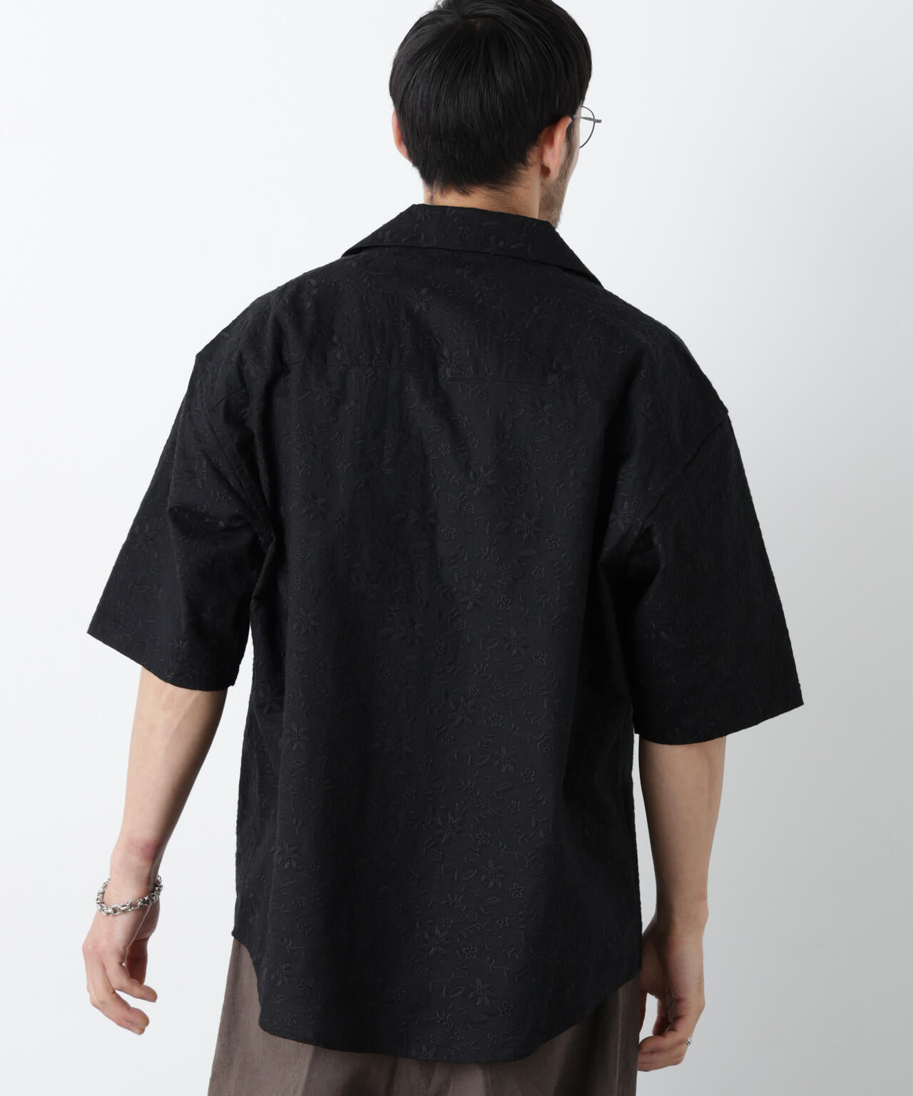 ｢OtoNANO｣×masoret総柄刺繍シャツ(セットアップ可)