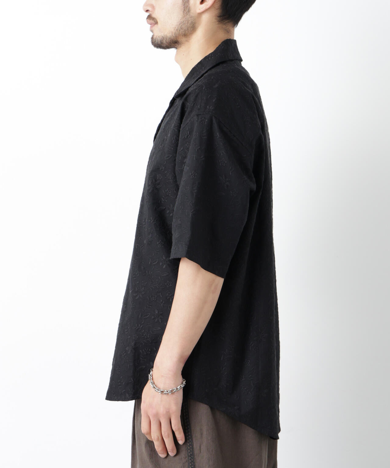 ｢OtoNANO｣×masoret総柄刺繍シャツ(セットアップ可)
