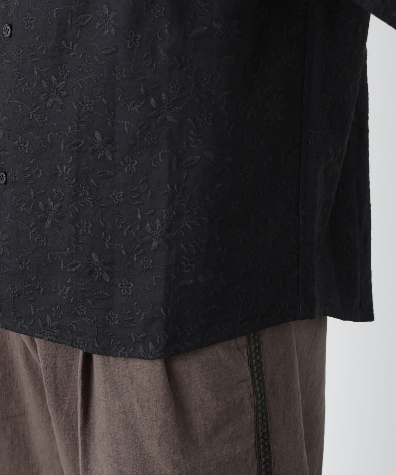 ｢OtoNANO｣×masoret総柄刺繍シャツ(セットアップ可)