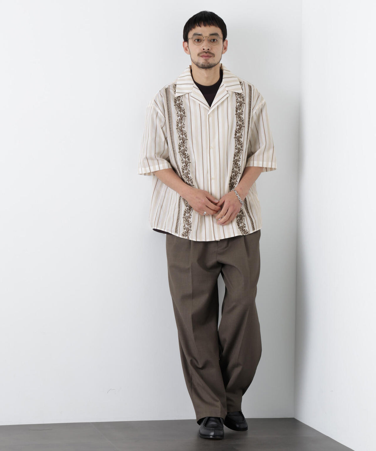 ｢OtoNANO｣×masoret 刺繍シャツ