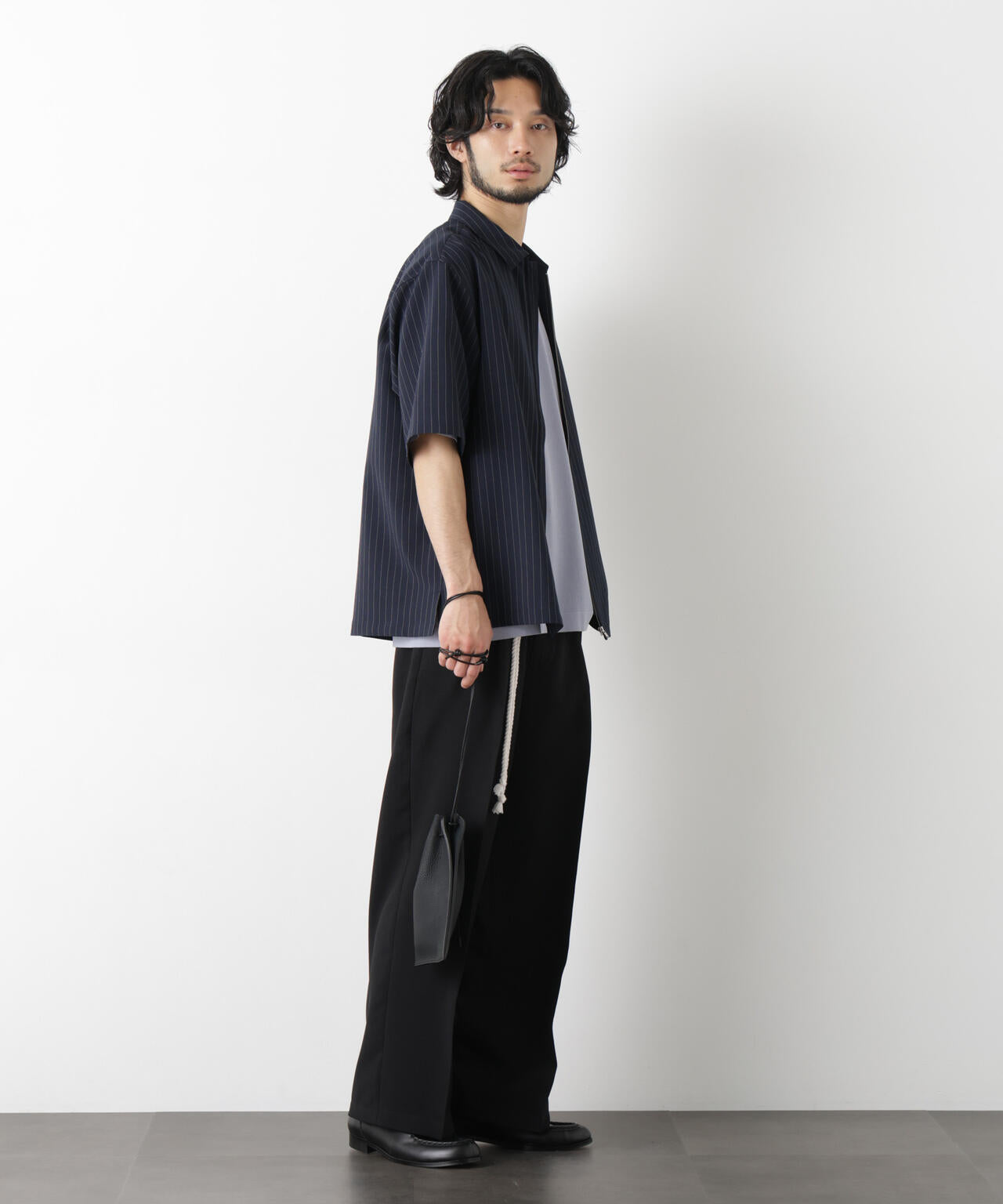「メランジドライ」ZIPシャツブルゾン(セットアップ可)