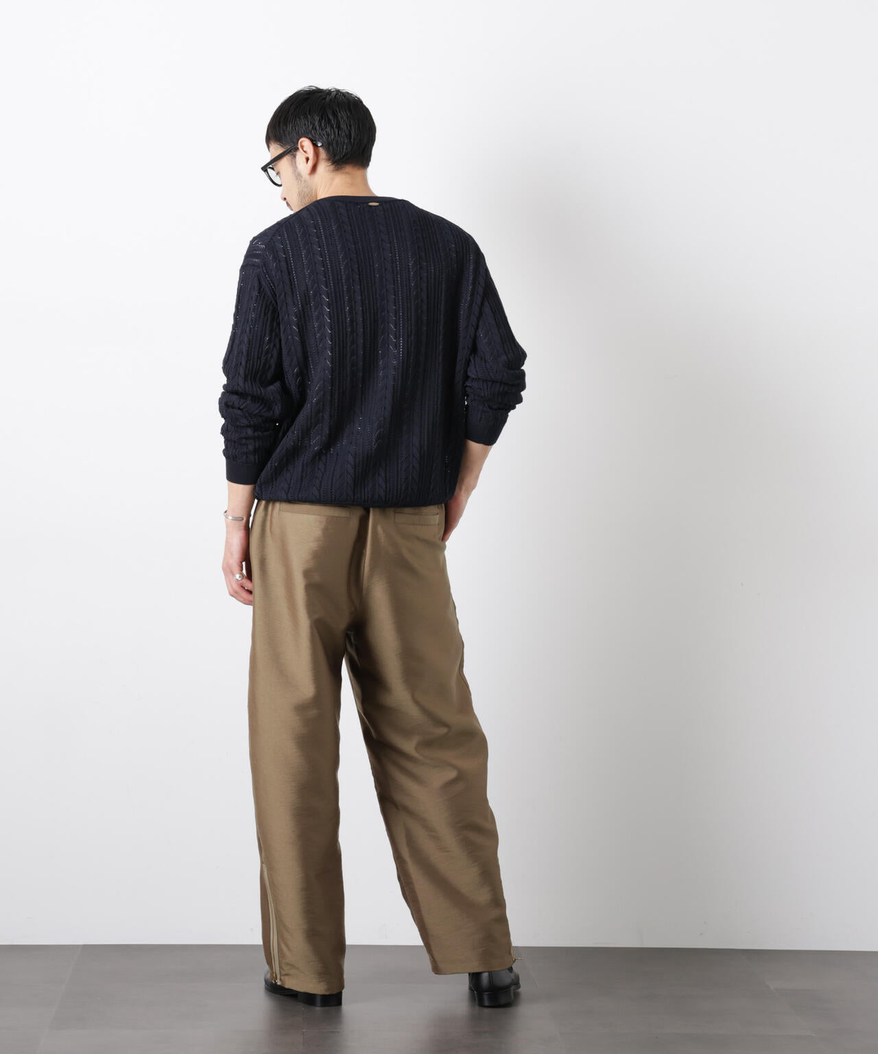 ｢ASSEMBLANC｣コードヤーンシアーケーブルニット