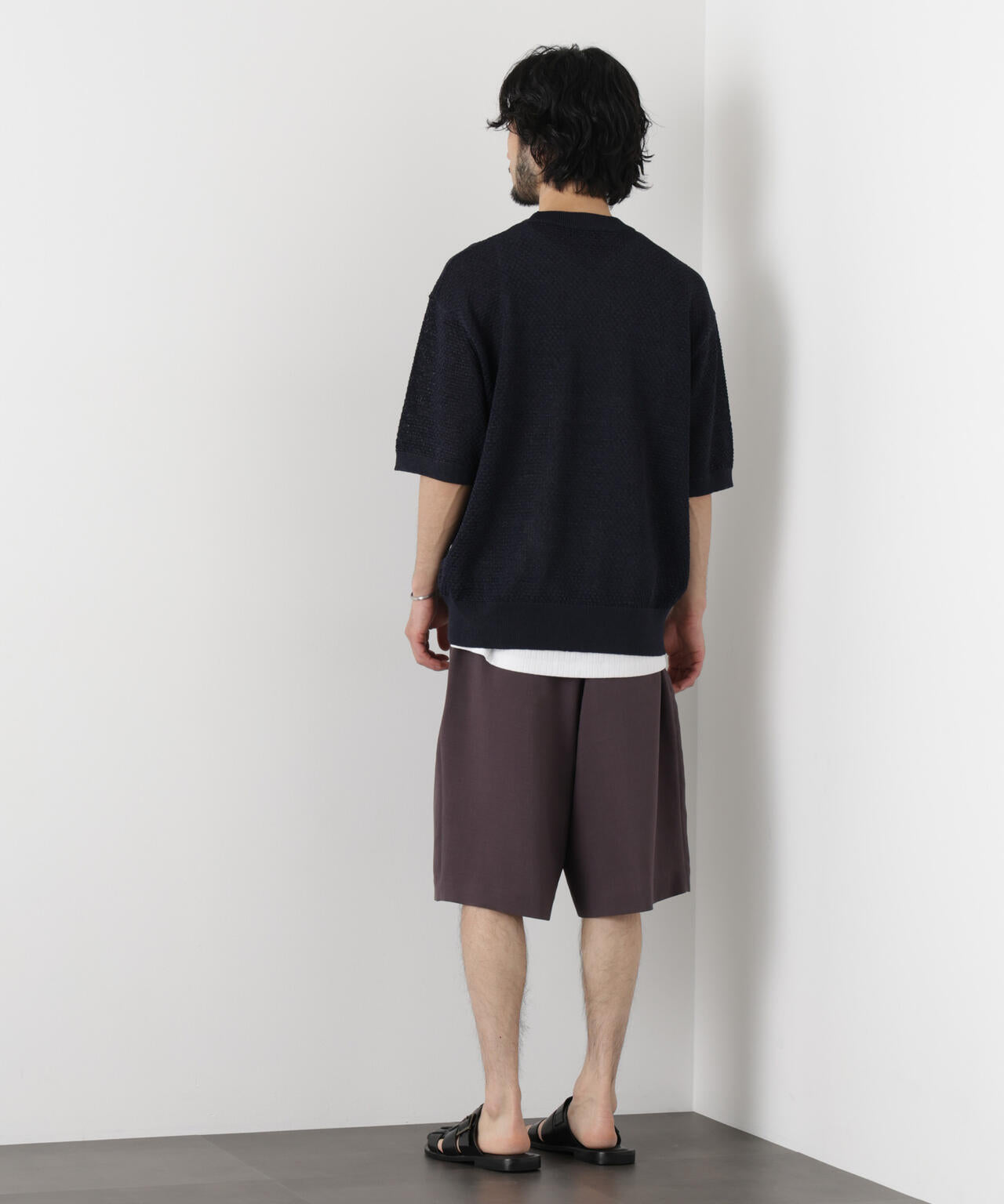 ギマクルーネック ニットTシャツ