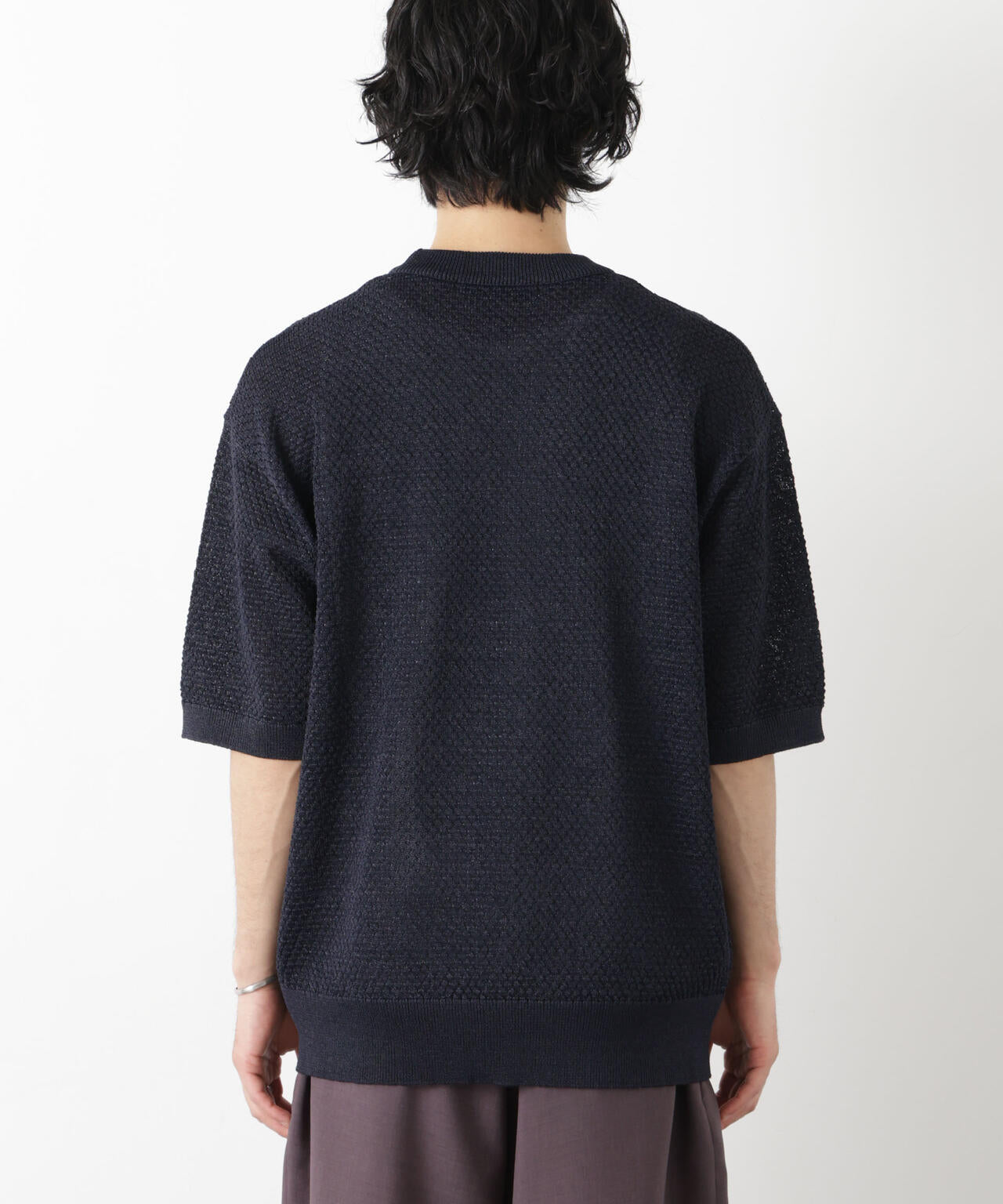 ギマクルーネック ニットTシャツ