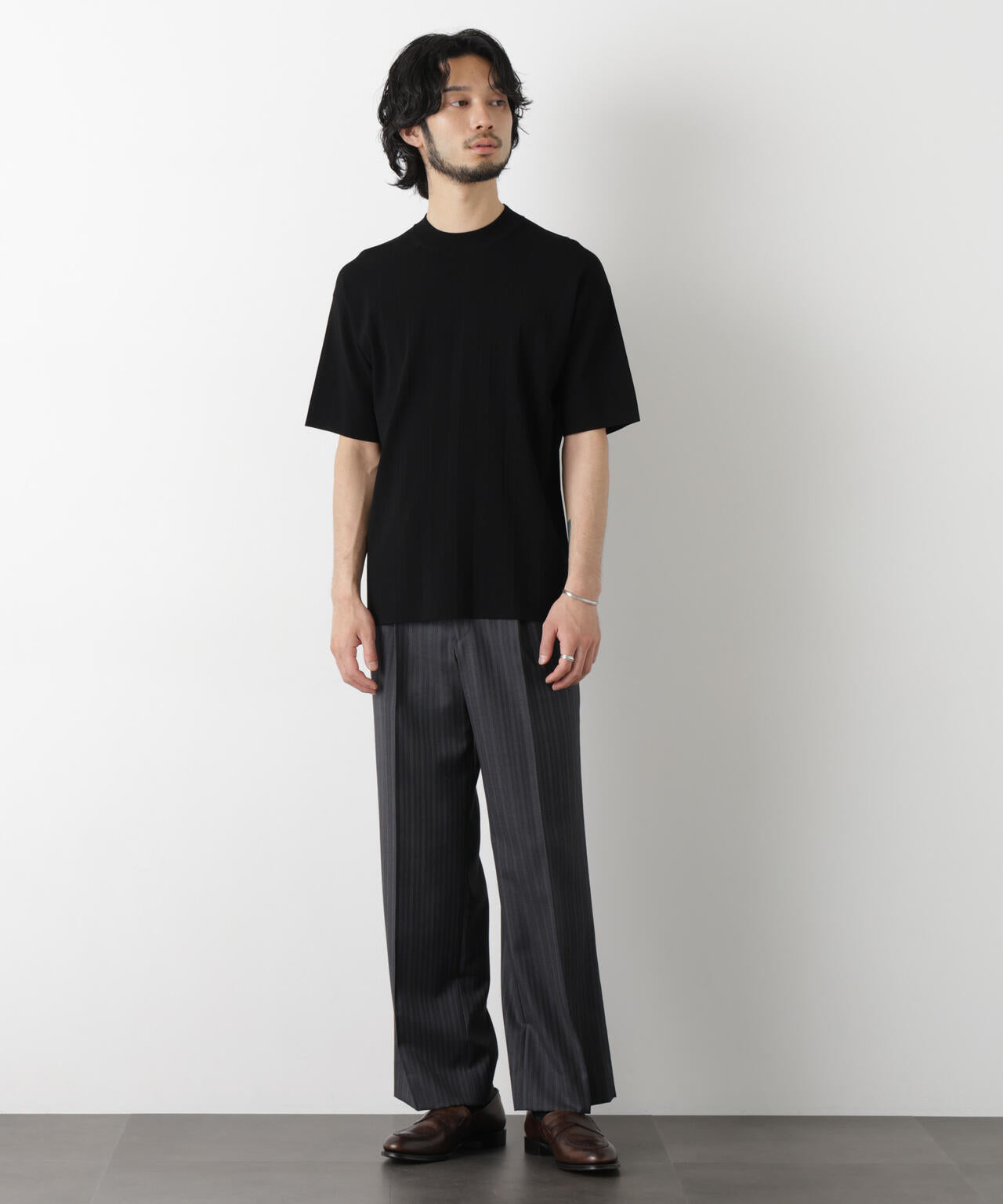 ｢ASSEMBLANC｣ 針抜きクルーネックニット
