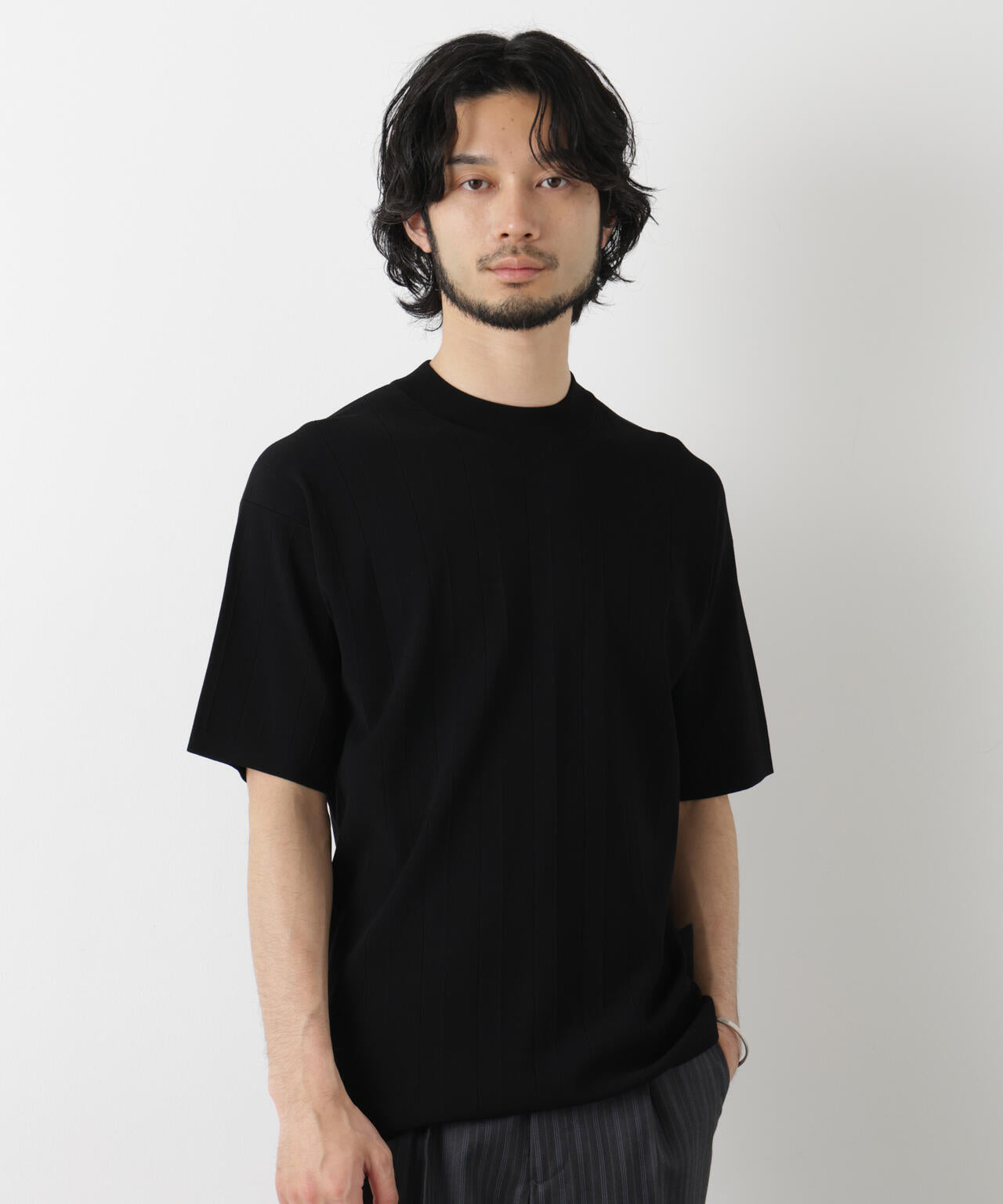 ｢ASSEMBLANC｣ 針抜きクルーネックニット