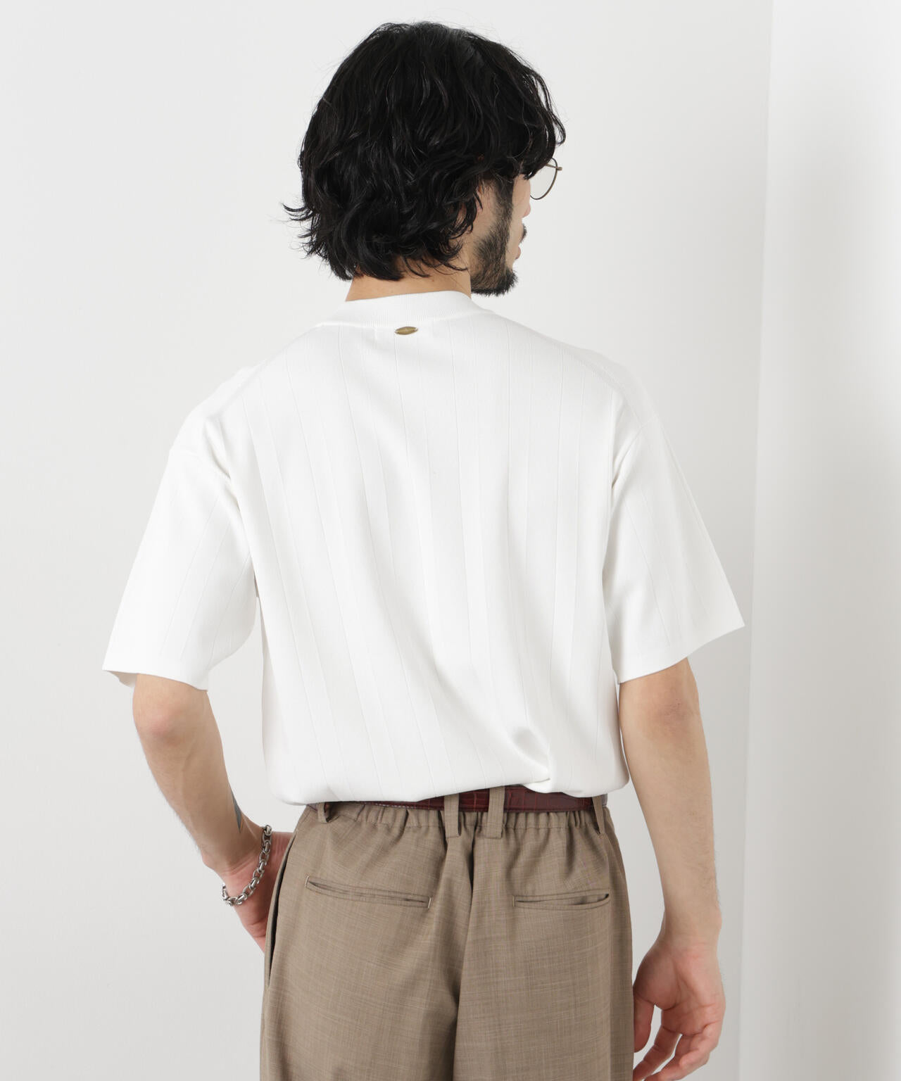 ｢ASSEMBLANC｣ 針抜きクルーネックニット
