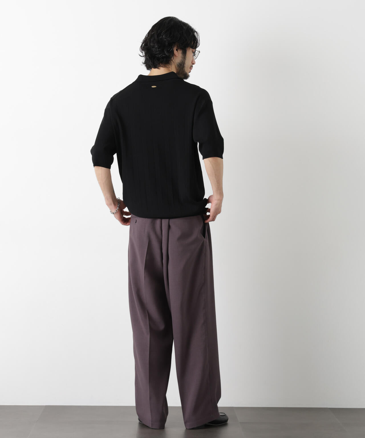 ｢ASSEMBLANC｣ 針抜きスキッパーポロ