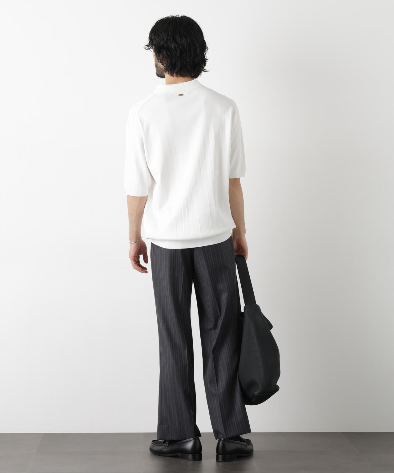 ｢ASSEMBLANC｣ 針抜きスキッパーポロ