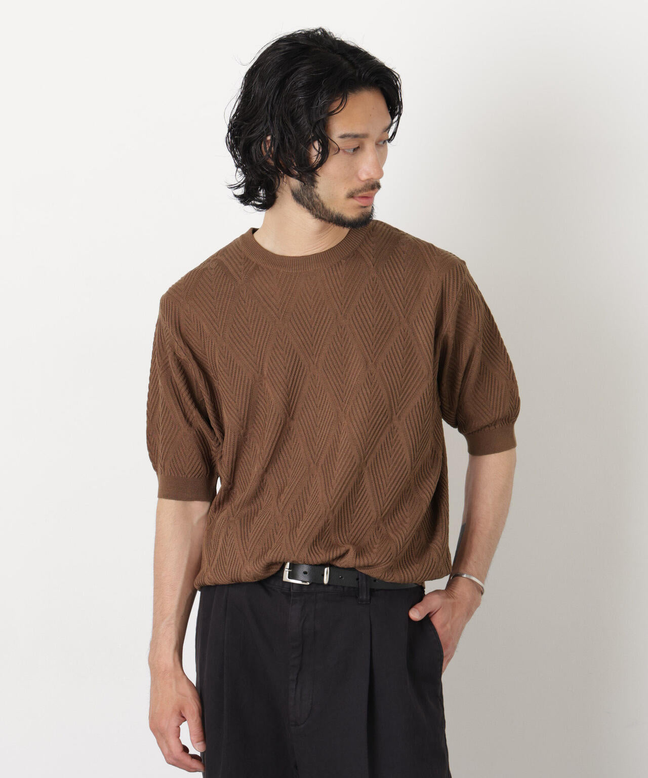 181cm　B:75 W:73 H:90 着用サイズ：L