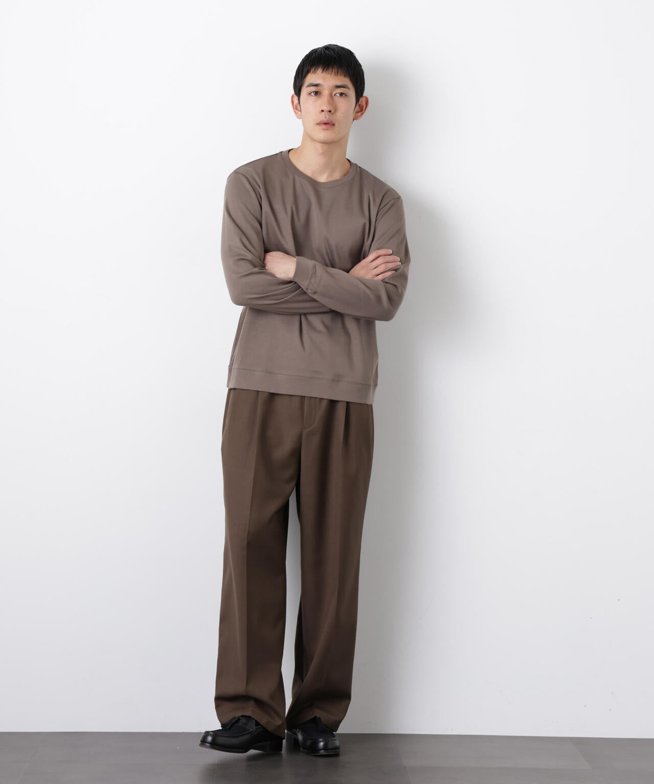 「FORMAL JERSEY」クルーネックカットソー長袖