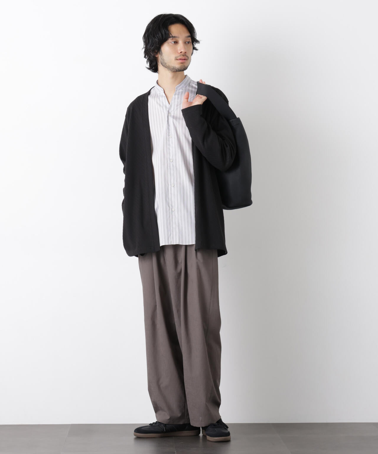 リンクスジャガードトッパーカーディガン