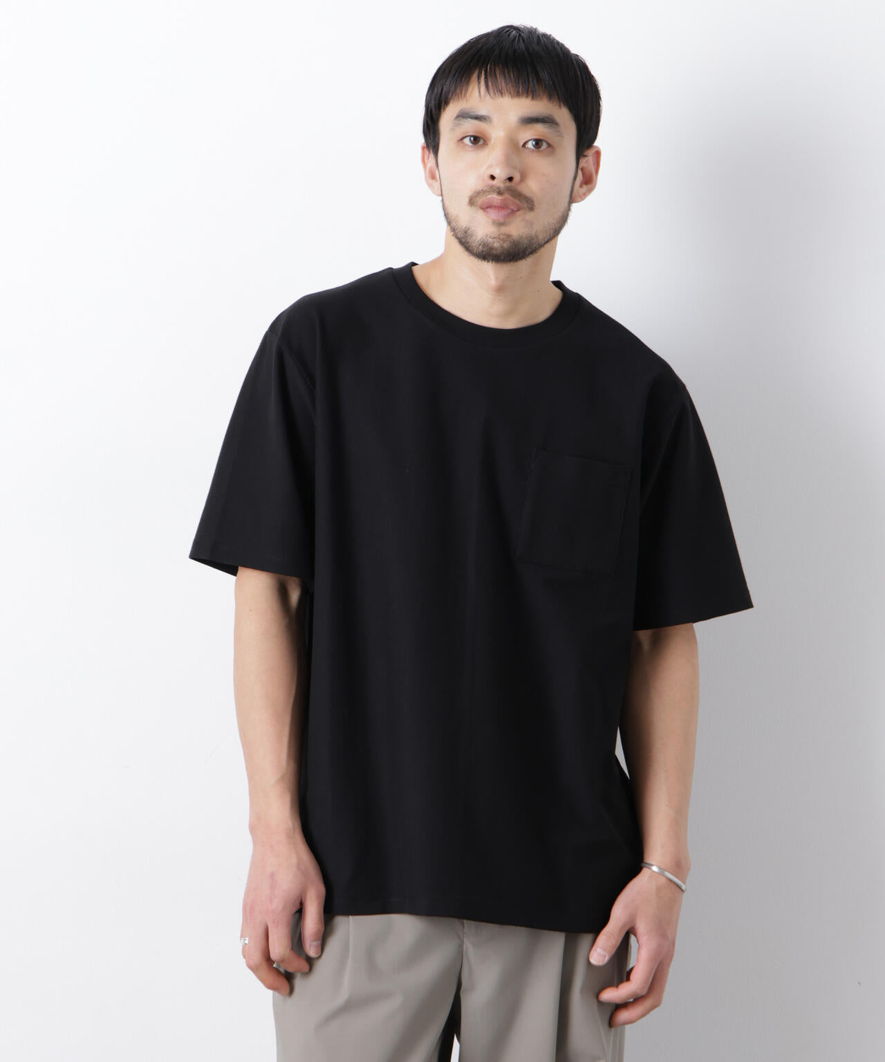「Meaningful Continuity」coveross(R) ツイル調 冷感プレーティング天竺 ポケットTシャツ