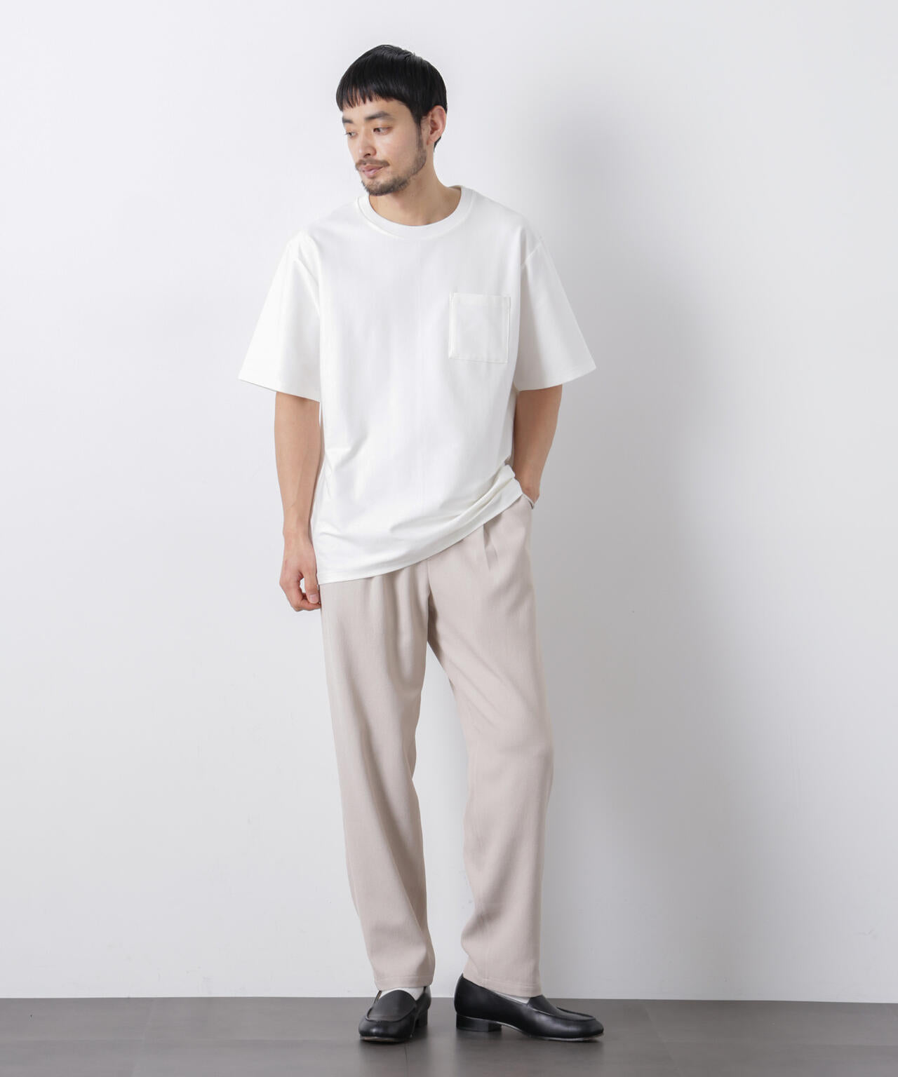「Meaningful Continuity」coveross(R) ツイル調 冷感プレーティング天竺 ポケットTシャツ