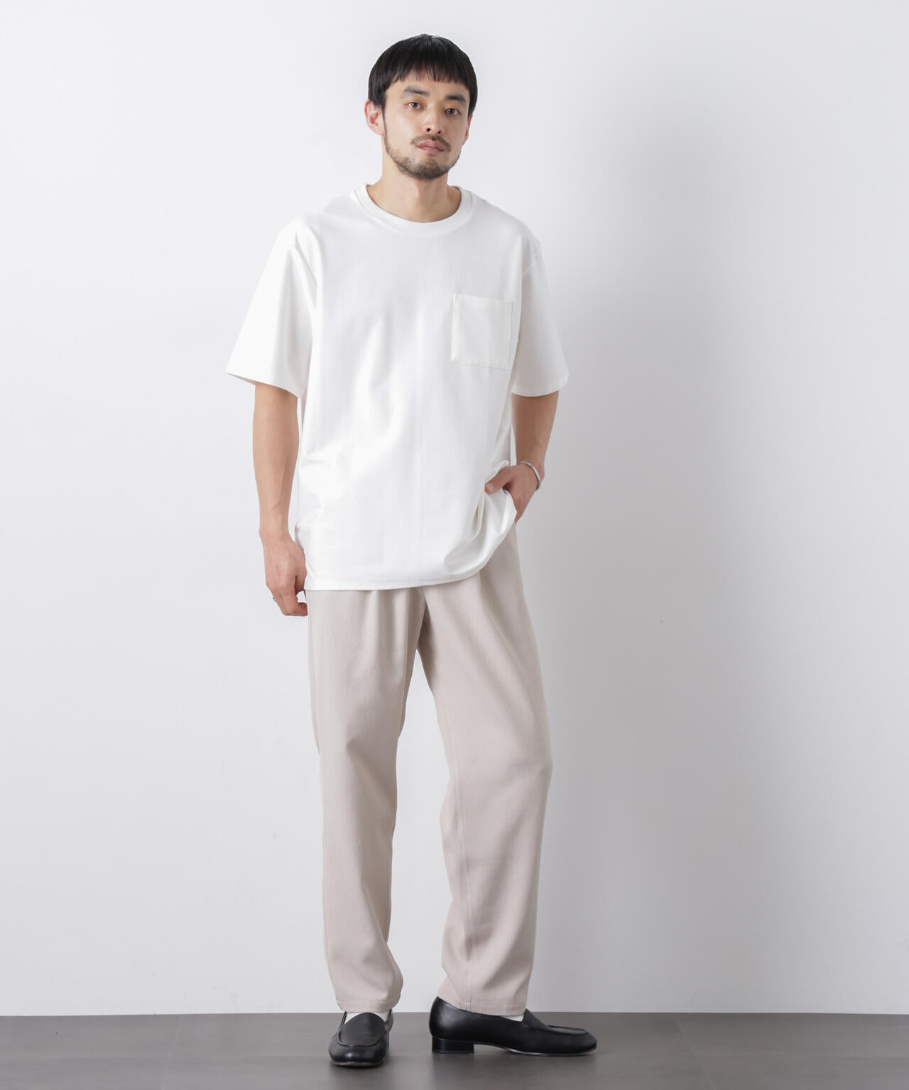 「Meaningful Continuity」coveross(R) ツイル調 冷感プレーティング天竺 ポケットTシャツ