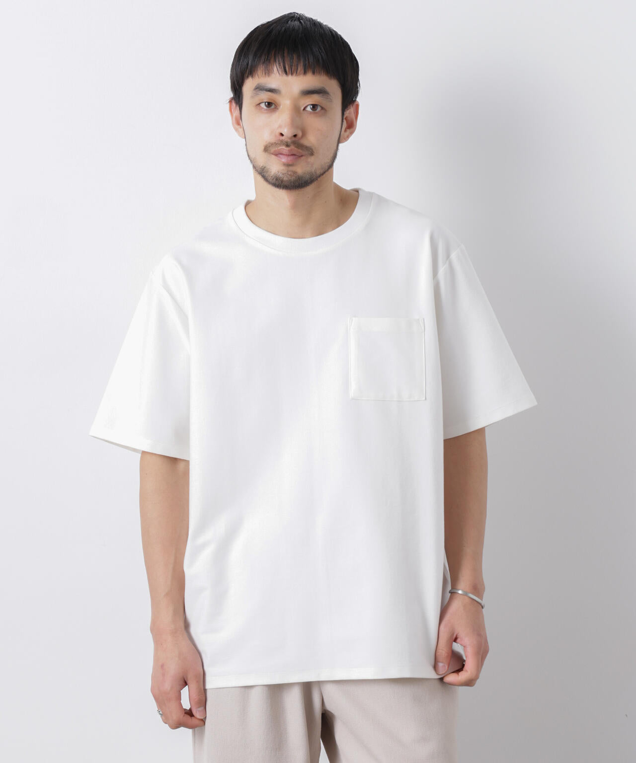 「Meaningful Continuity」coveross(R) ツイル調 冷感プレーティング天竺 ポケットTシャツ