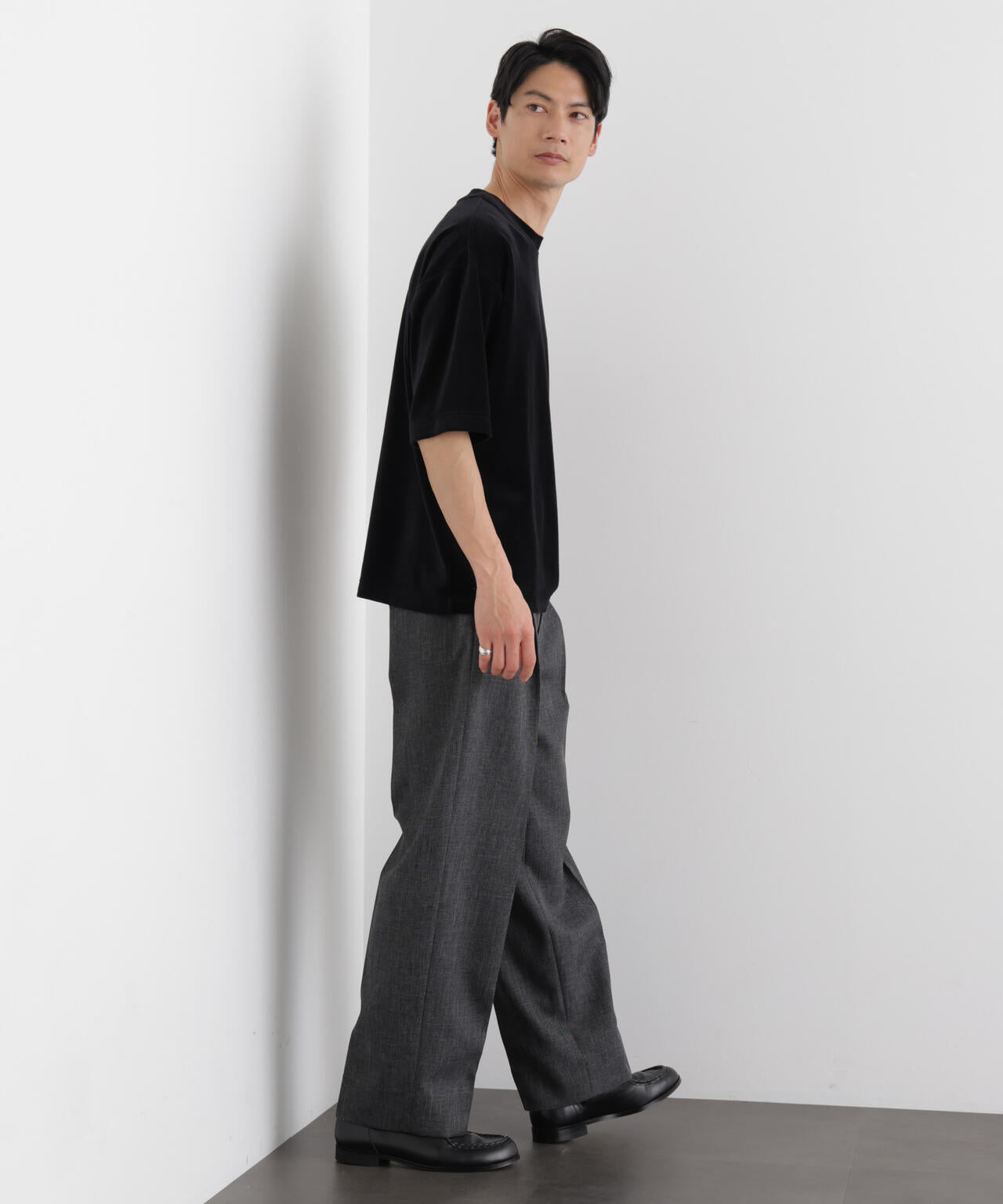 ベロア クルーネック Ｔシャツ 半袖