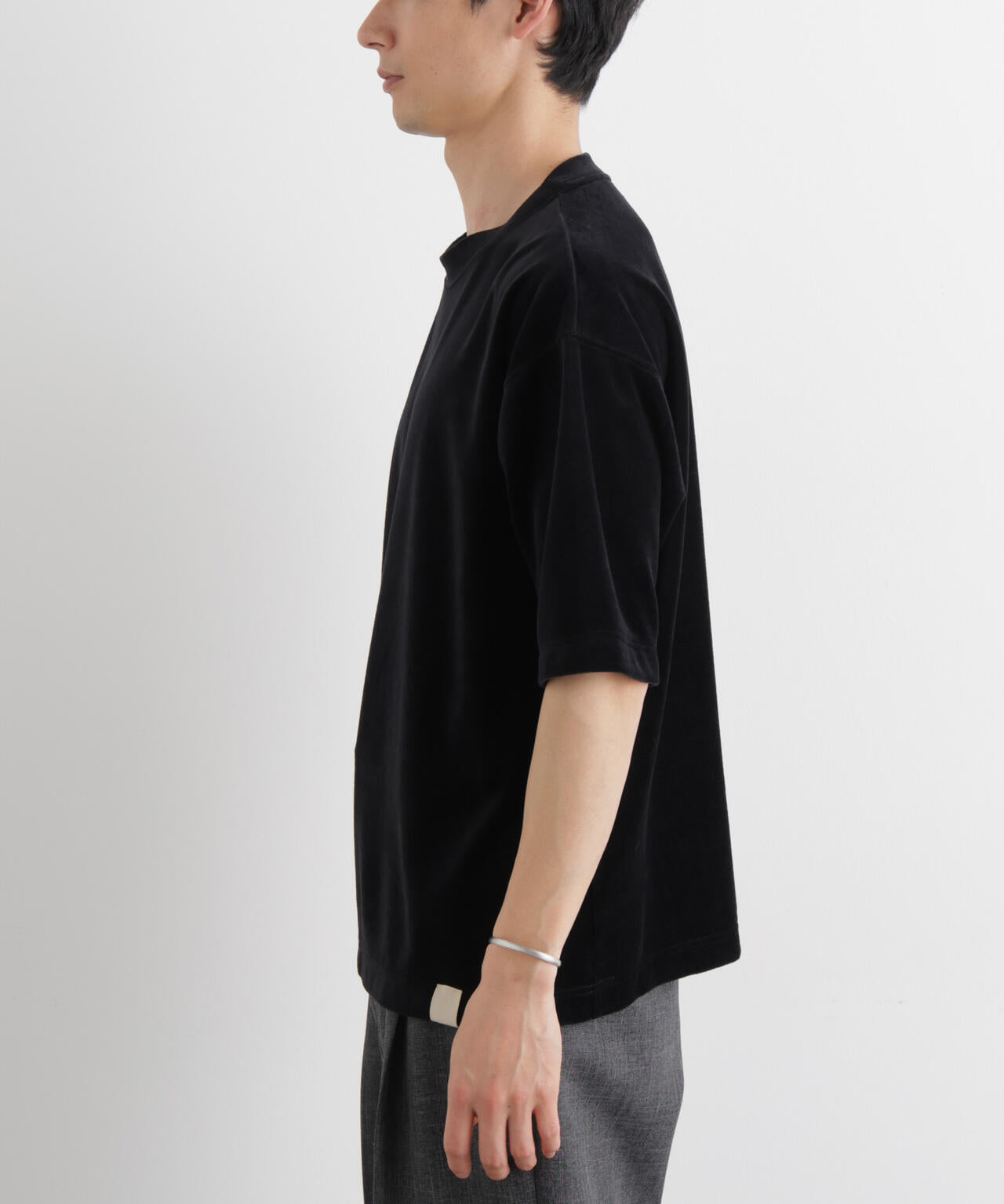 ベロア クルーネック Ｔシャツ 半袖