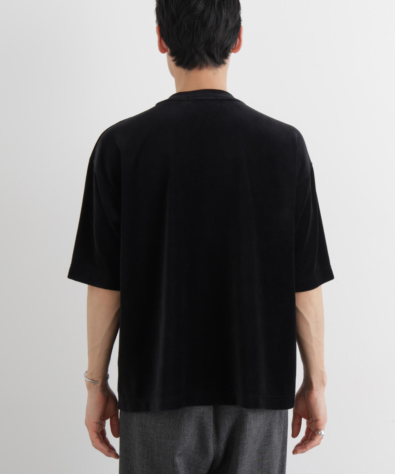 ベロア クルーネック Ｔシャツ 半袖