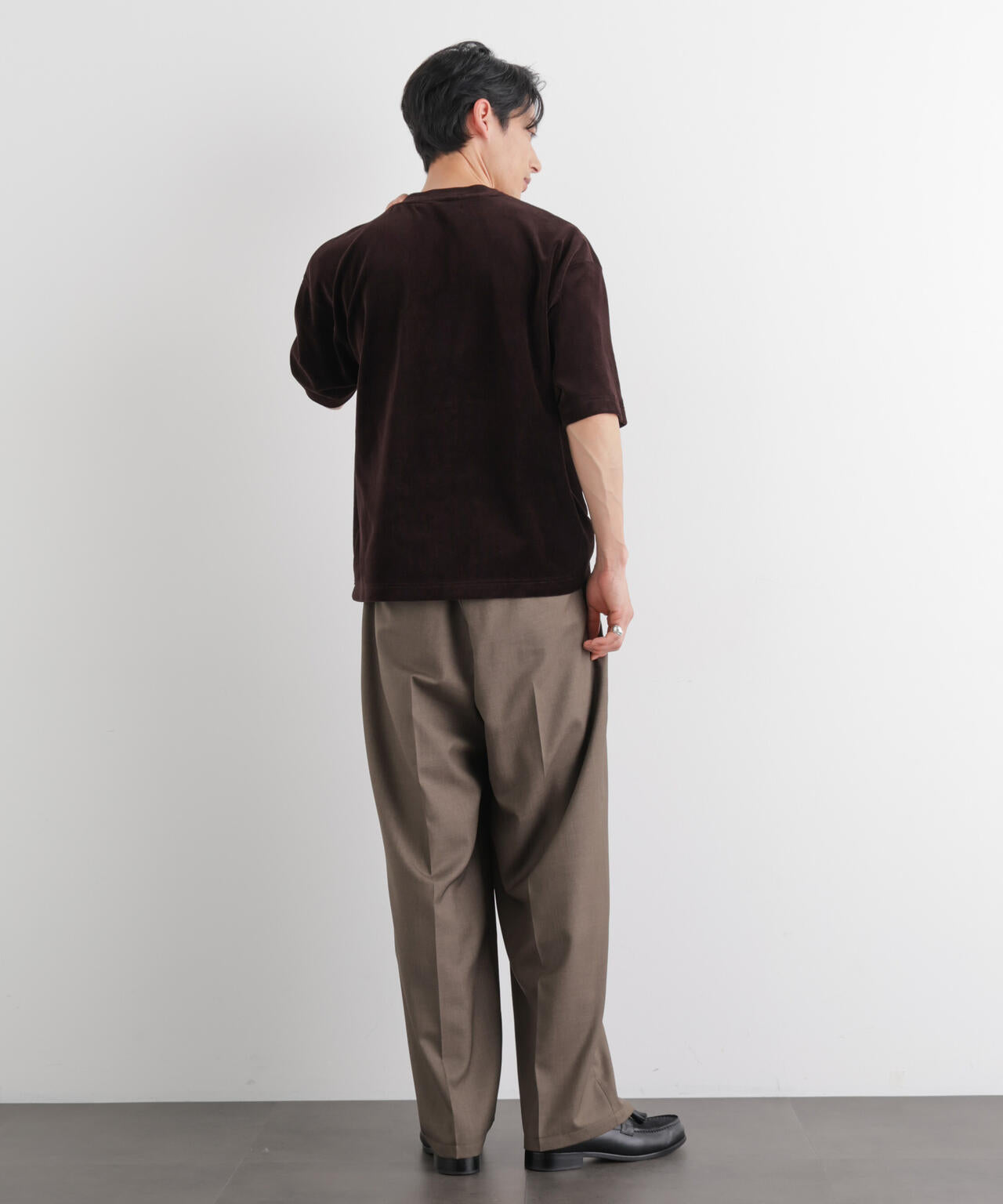 ベロア クルーネック Ｔシャツ 半袖