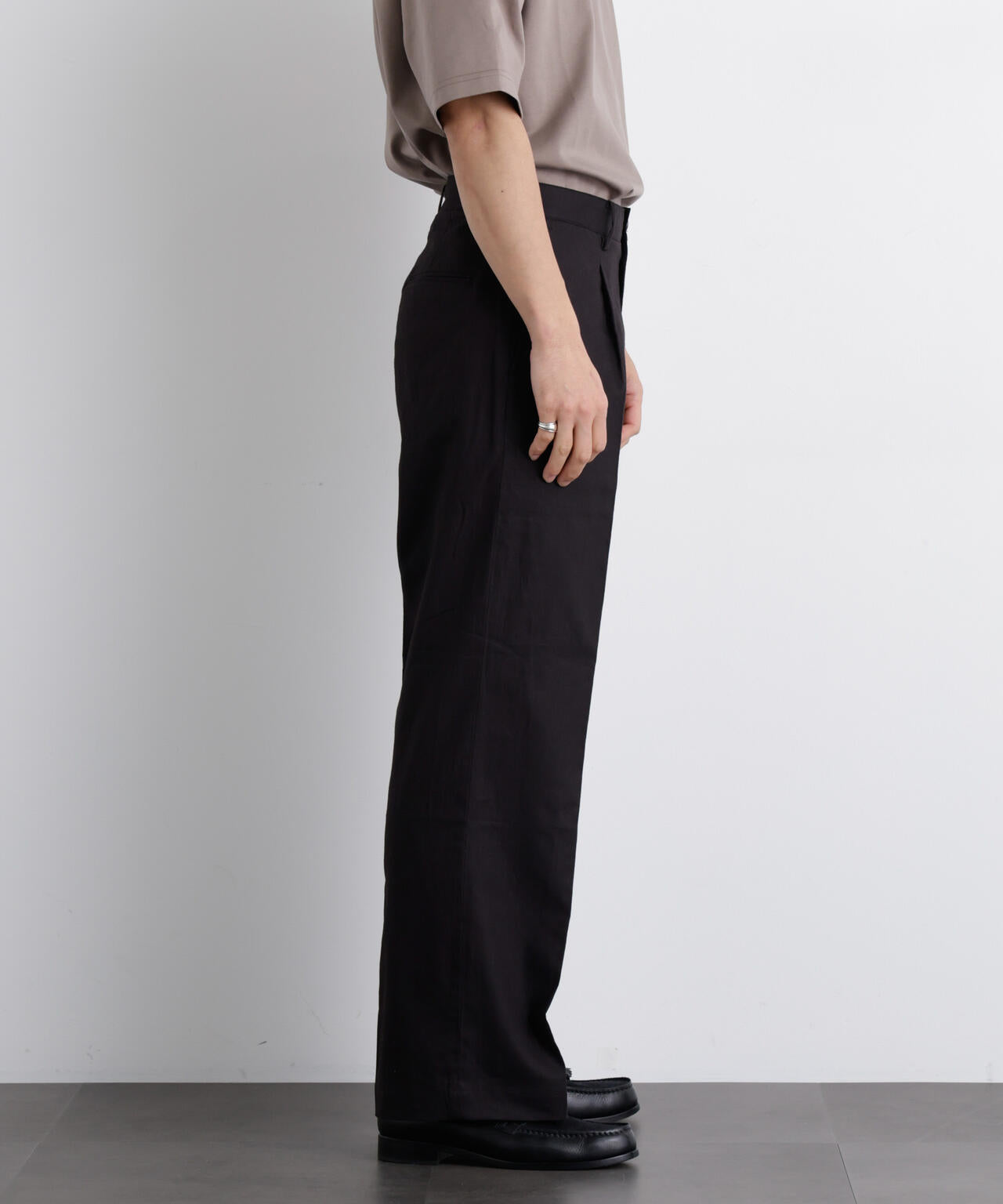 ｢FRENCH LINEN｣ リネンコットンストレートパンツ（セットアップ可）