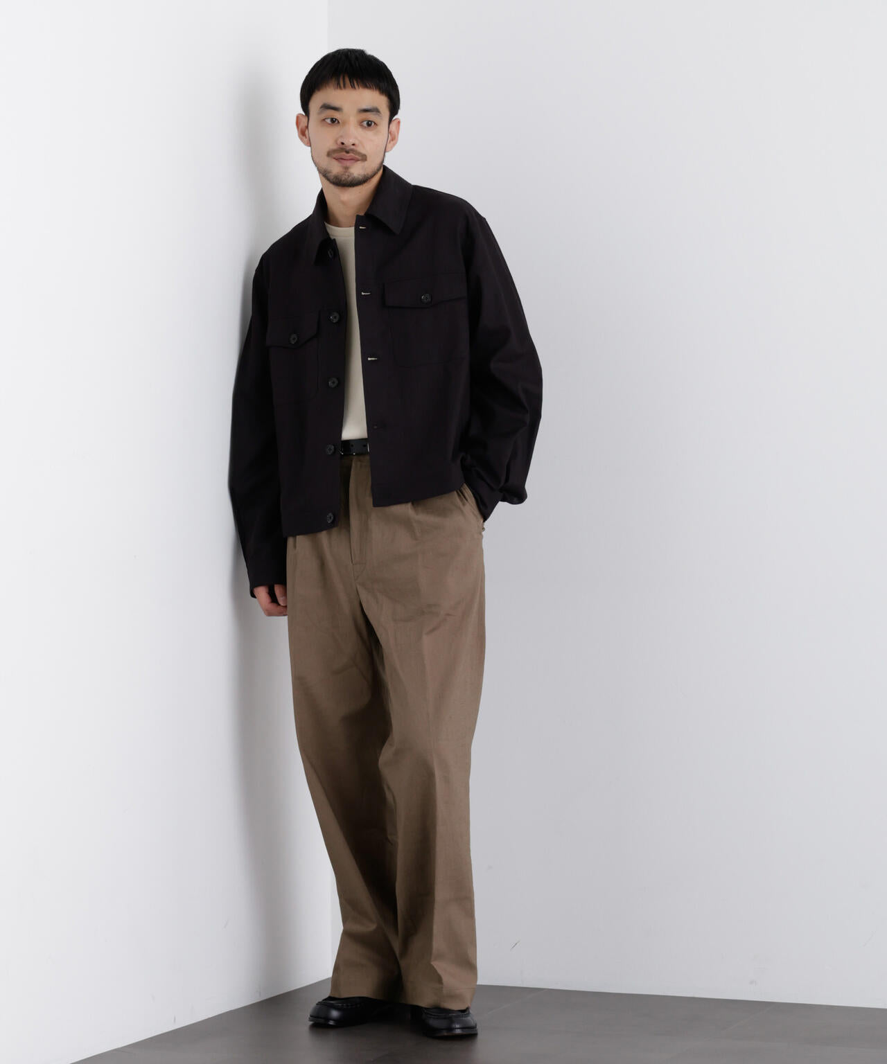 ｢FRENCH LINEN｣ リネンコットンストレートパンツ（セットアップ可）