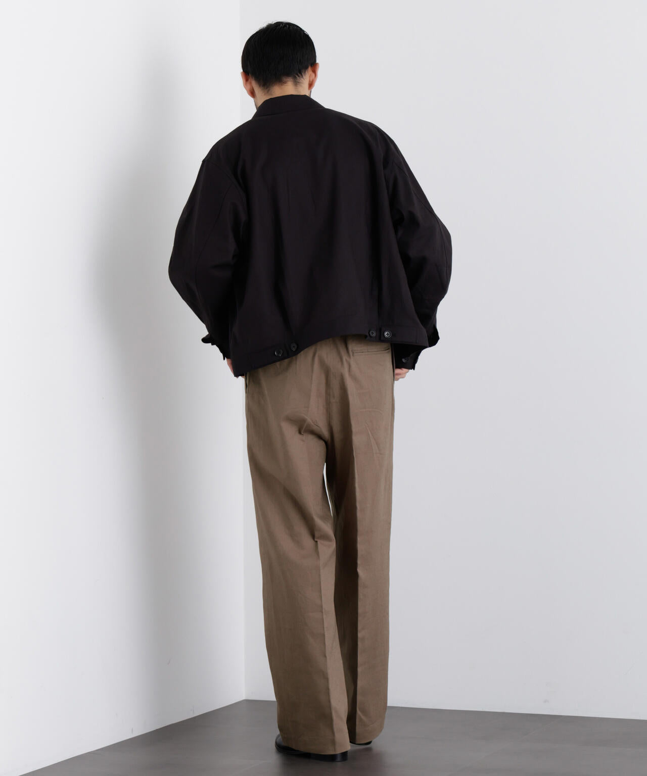 ｢FRENCH LINEN｣ リネンコットンストレートパンツ（セットアップ可）