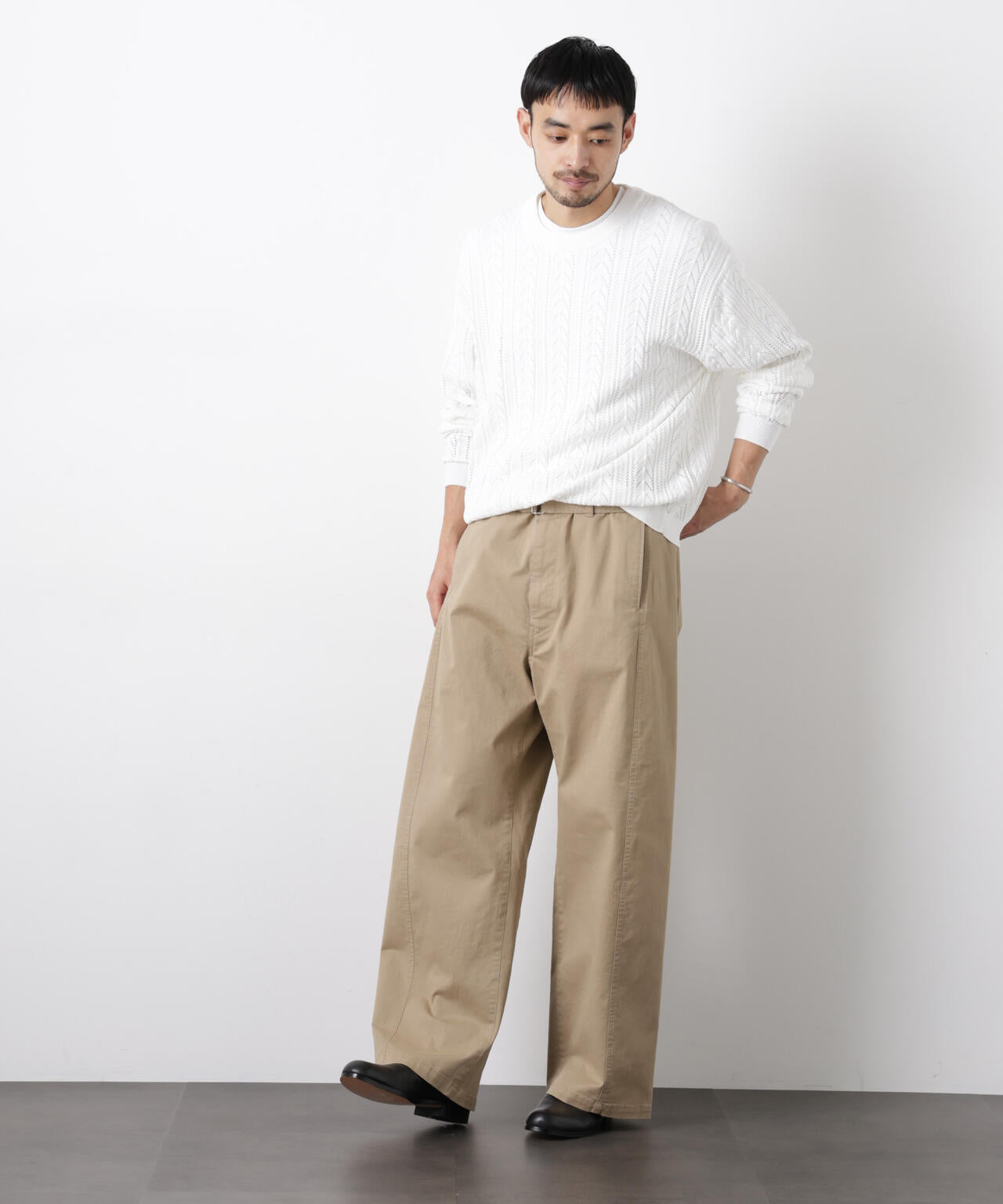 ｢ASSEMBLANC｣ベルテッド3Dパンツ