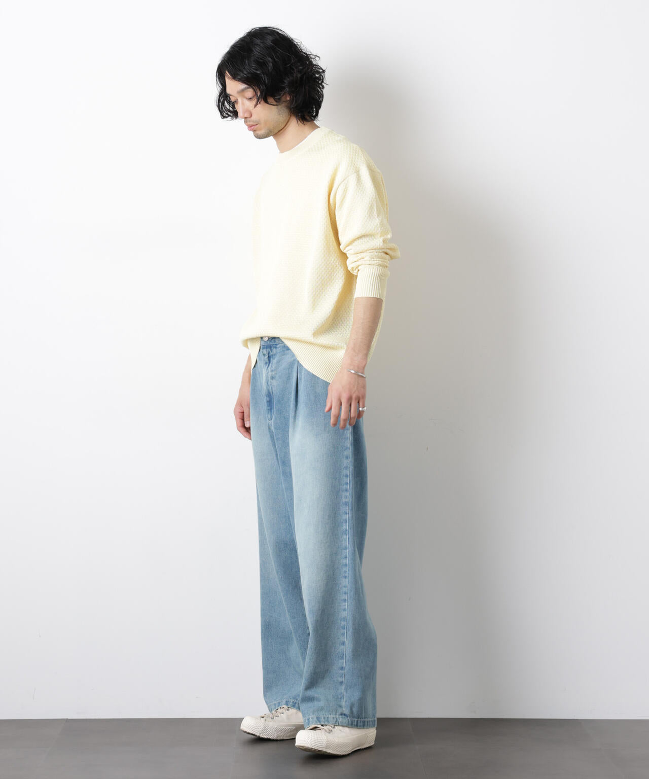 ｢OtoNANO｣大人のワイドデニムパンツ
